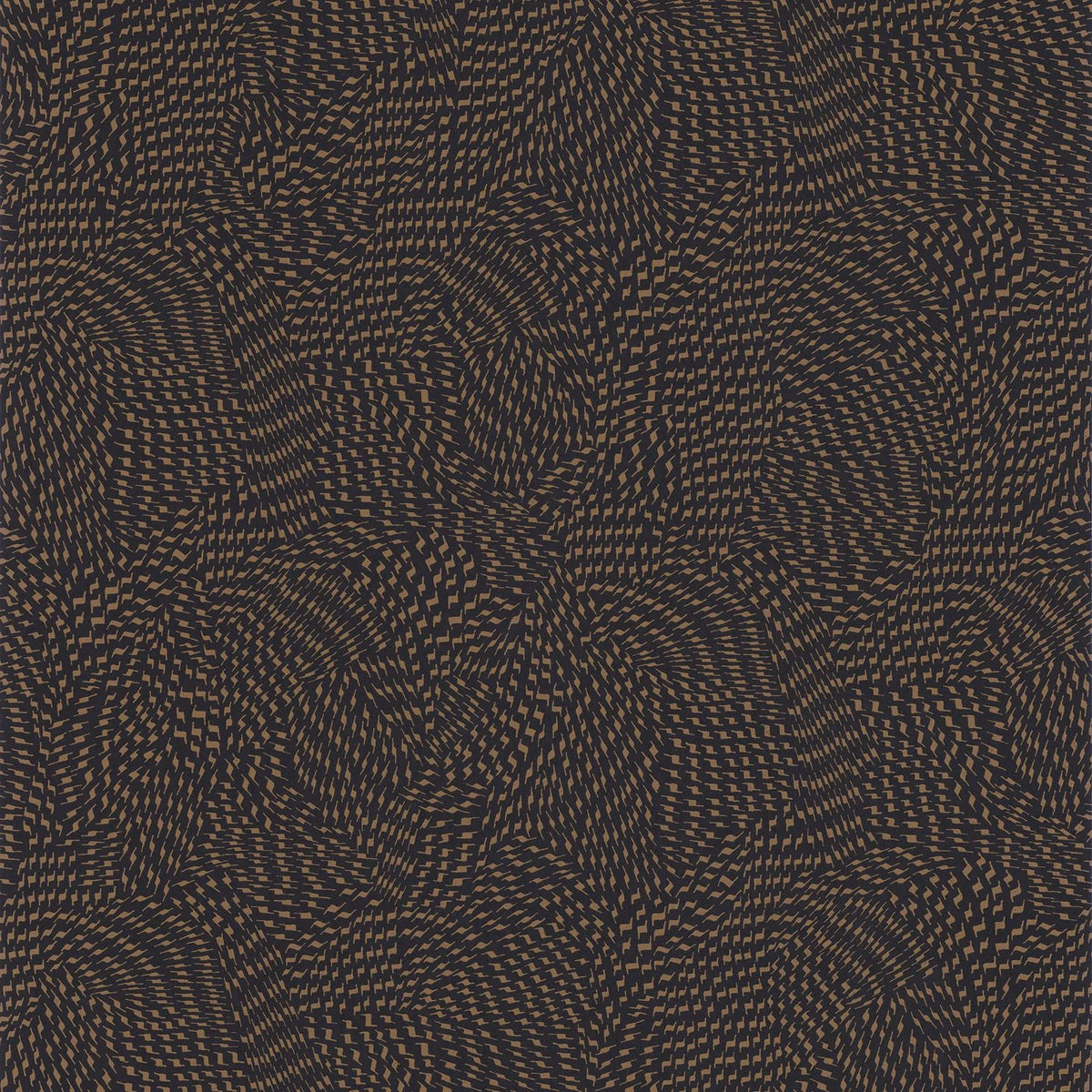 Casamance Passy wallpaper — Noir/Camel