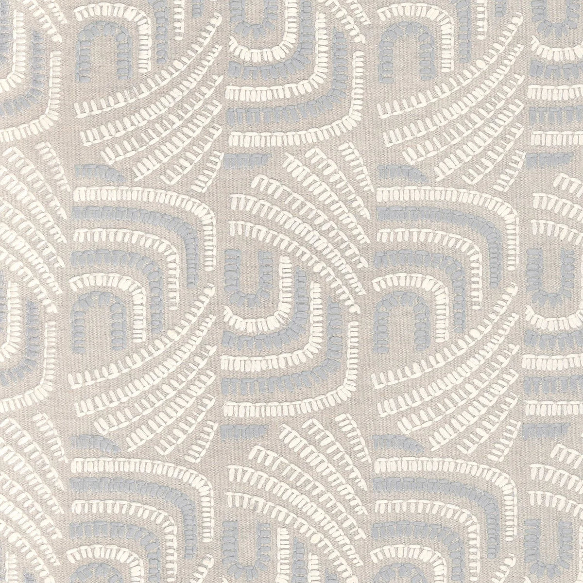 Casamance Piquey wallcovering — Pierre Bleue Craie