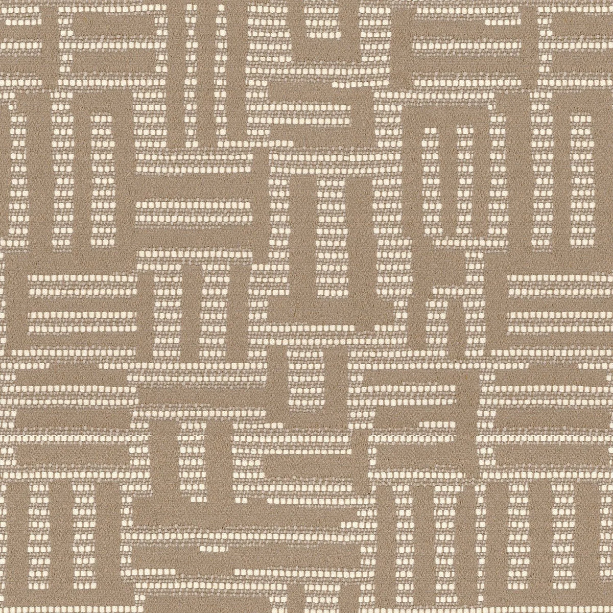 Casamance Plan Libre fabric — Marron Glacé