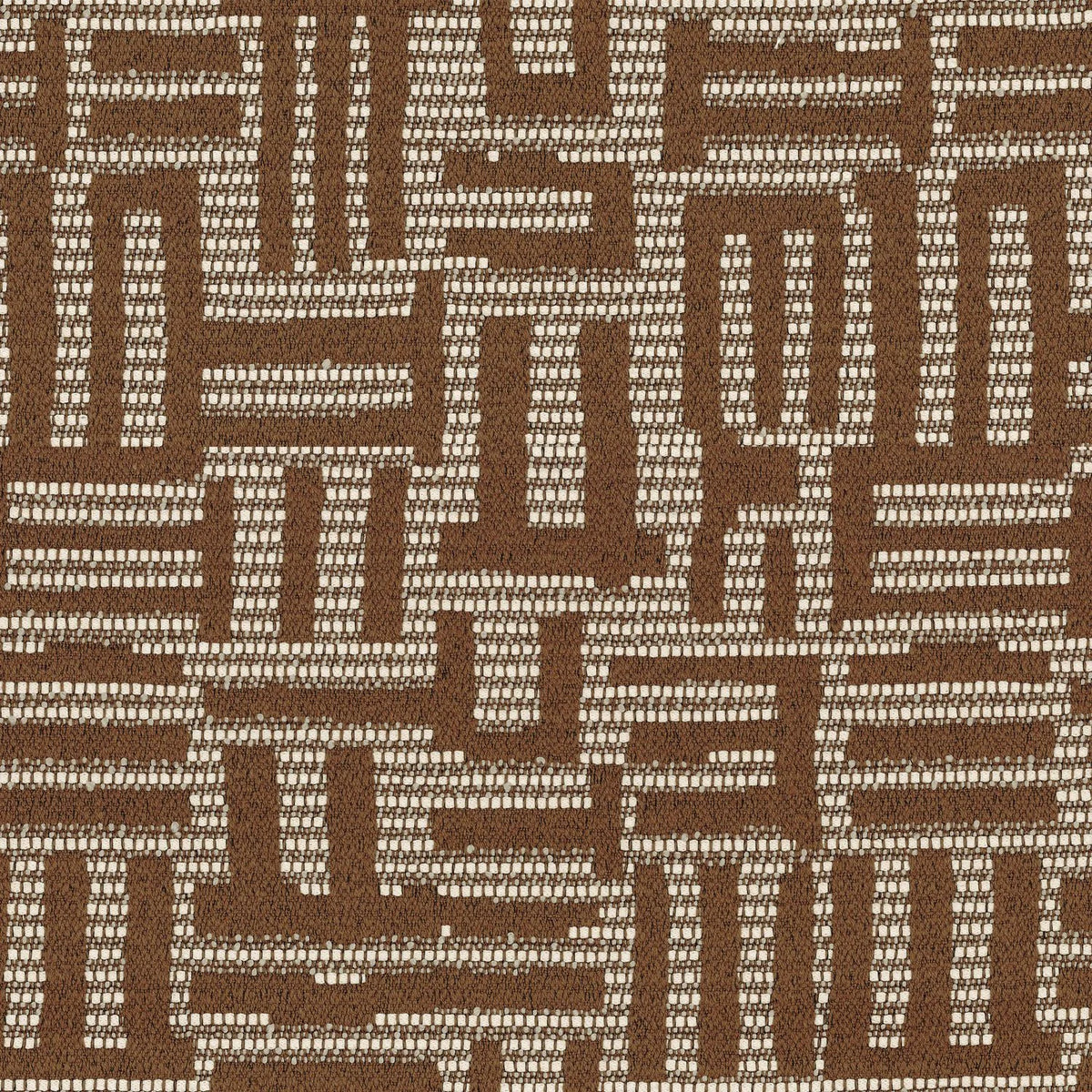 Casamance Plan Libre fabric — Marron