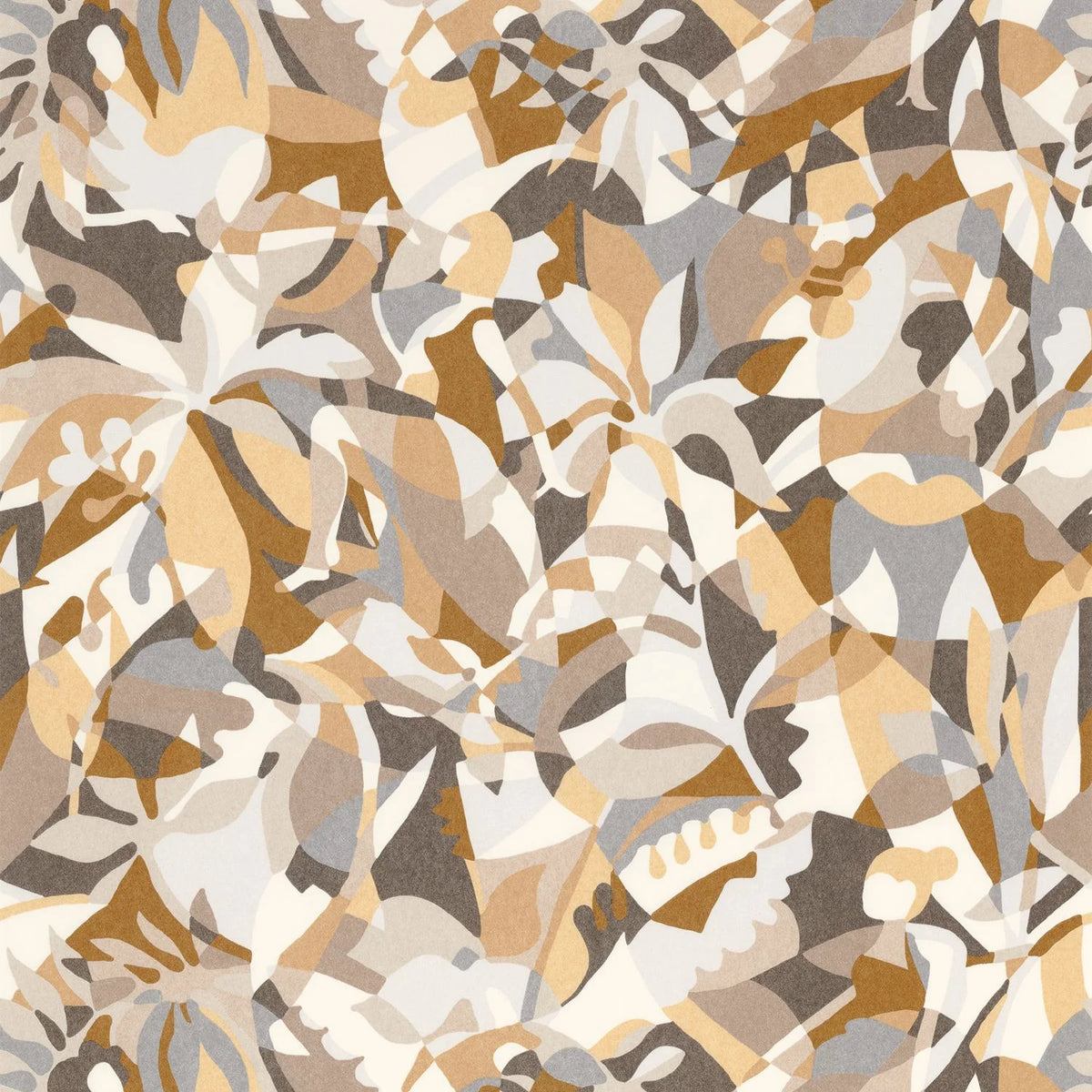 Casamance Plongeon wallpaper — Sable/Camel