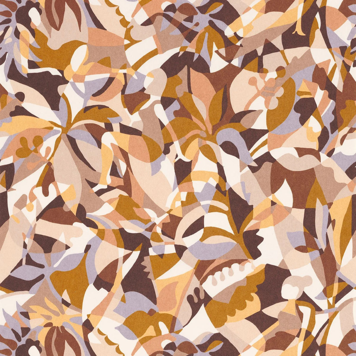 Casamance Plongeon wallpaper — Ocre/Nude