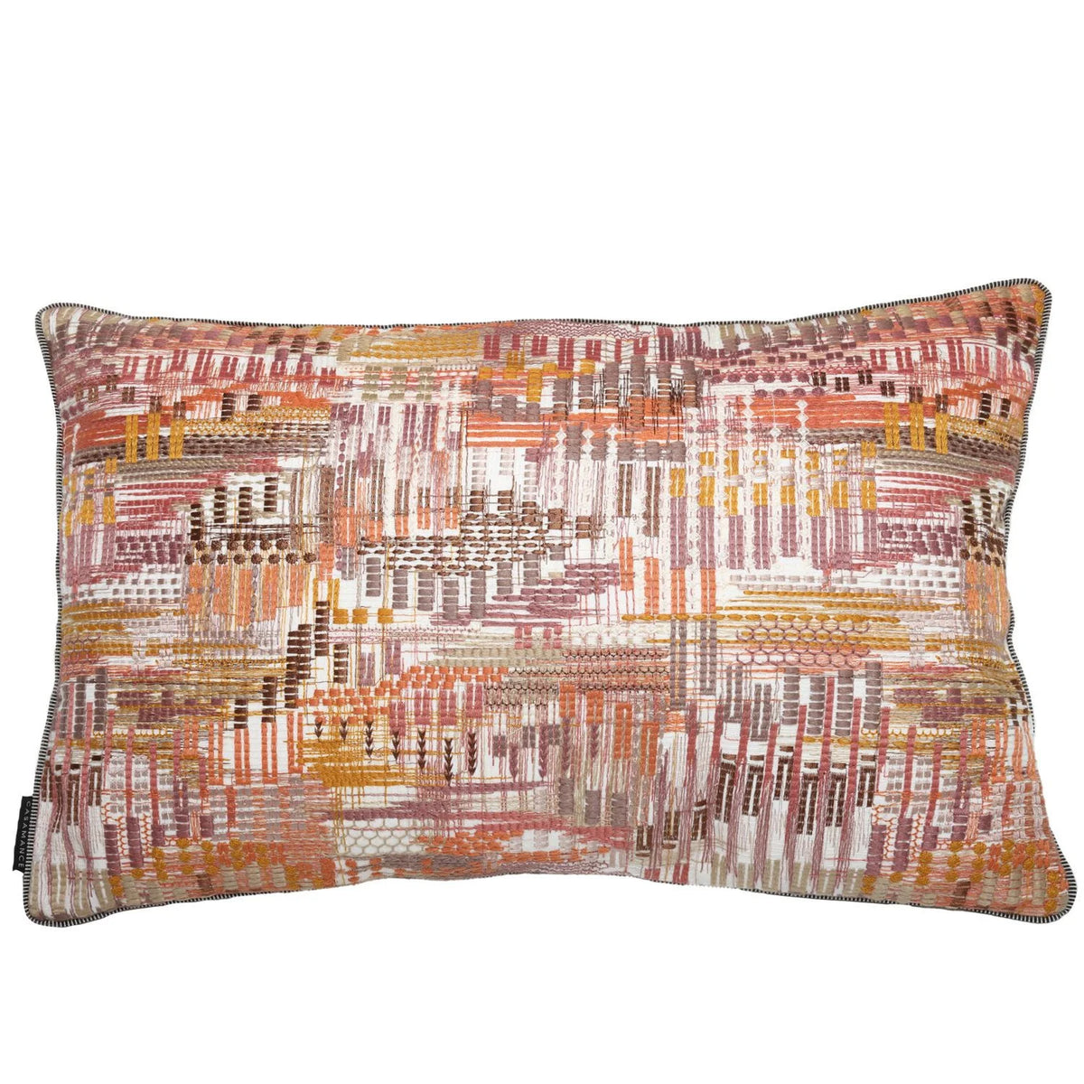 Casamance Point De Vue cushion cover — Blush Ocre