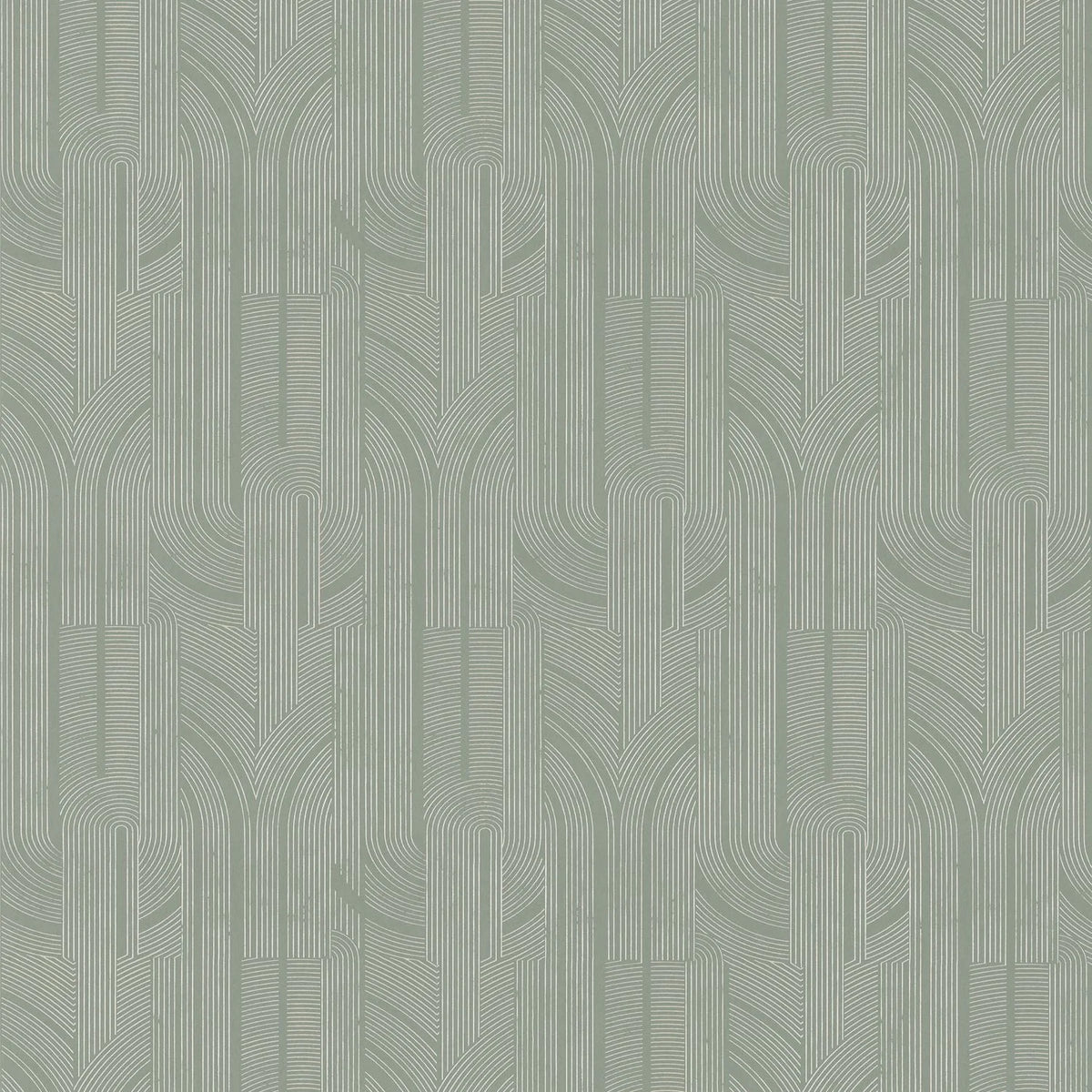 Casamance Porte Dorée wallpaper — Kaki Clair/Nacré