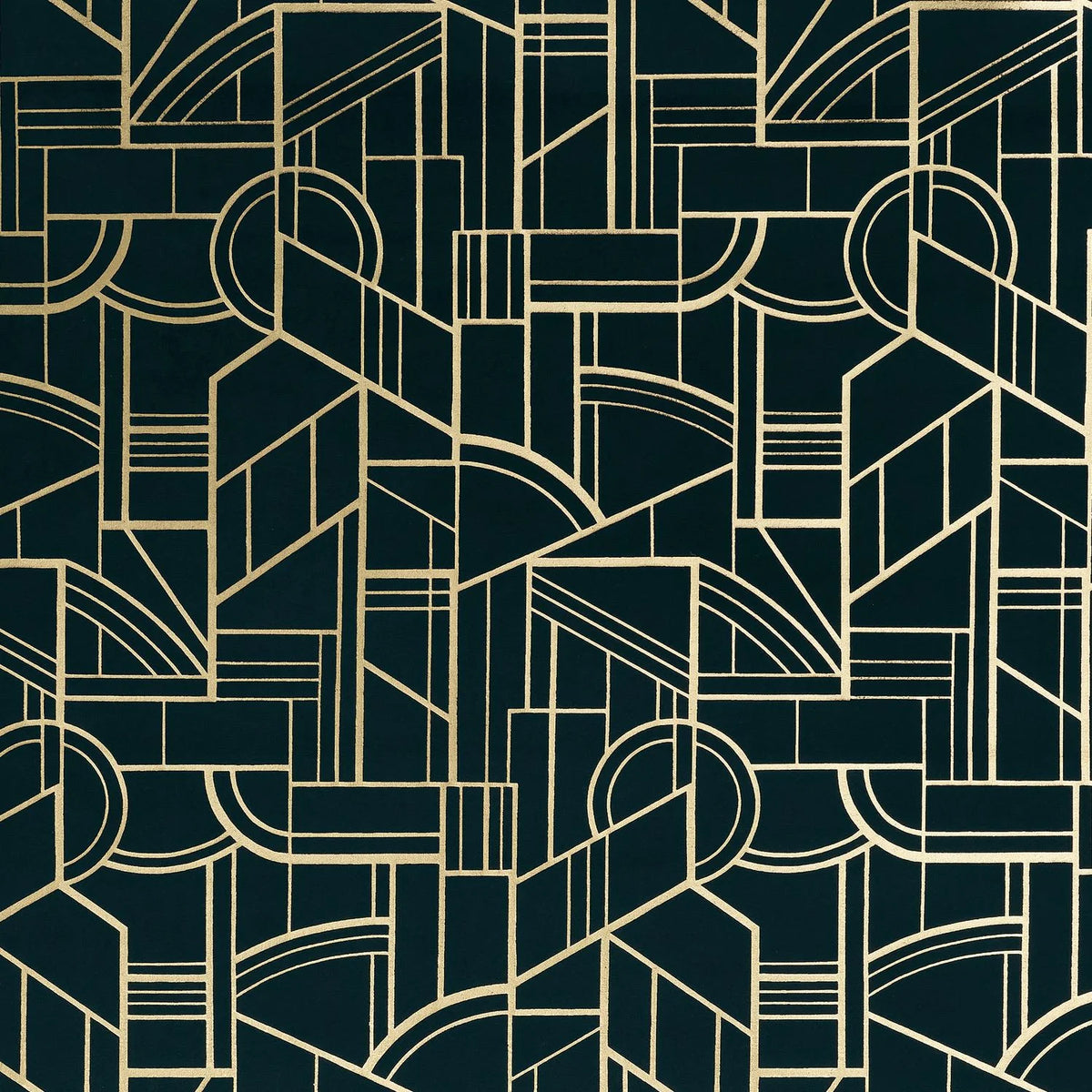 Casamance Reims wallcovering — Noir De Lune