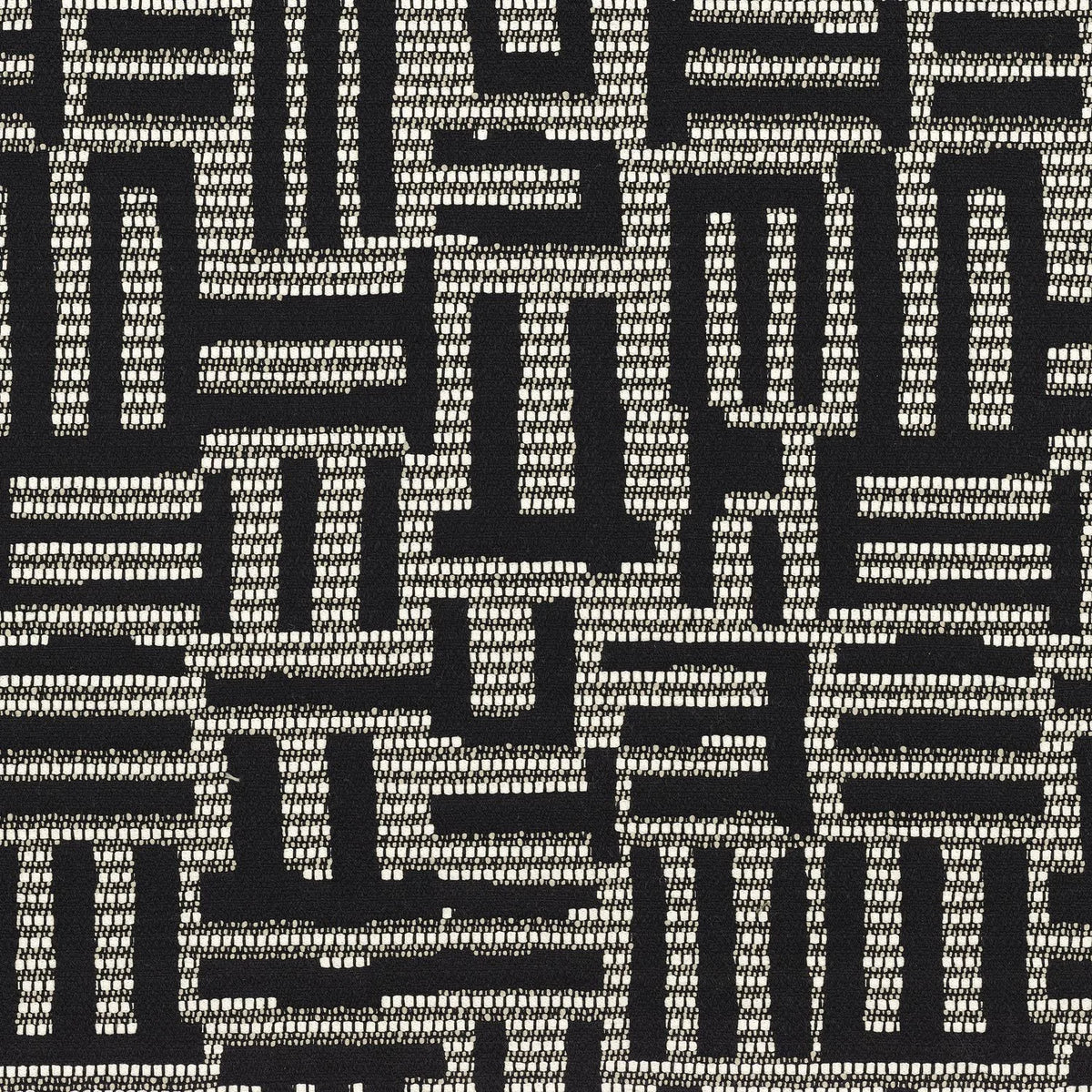 Casamance Plan Libre fabric — Noir