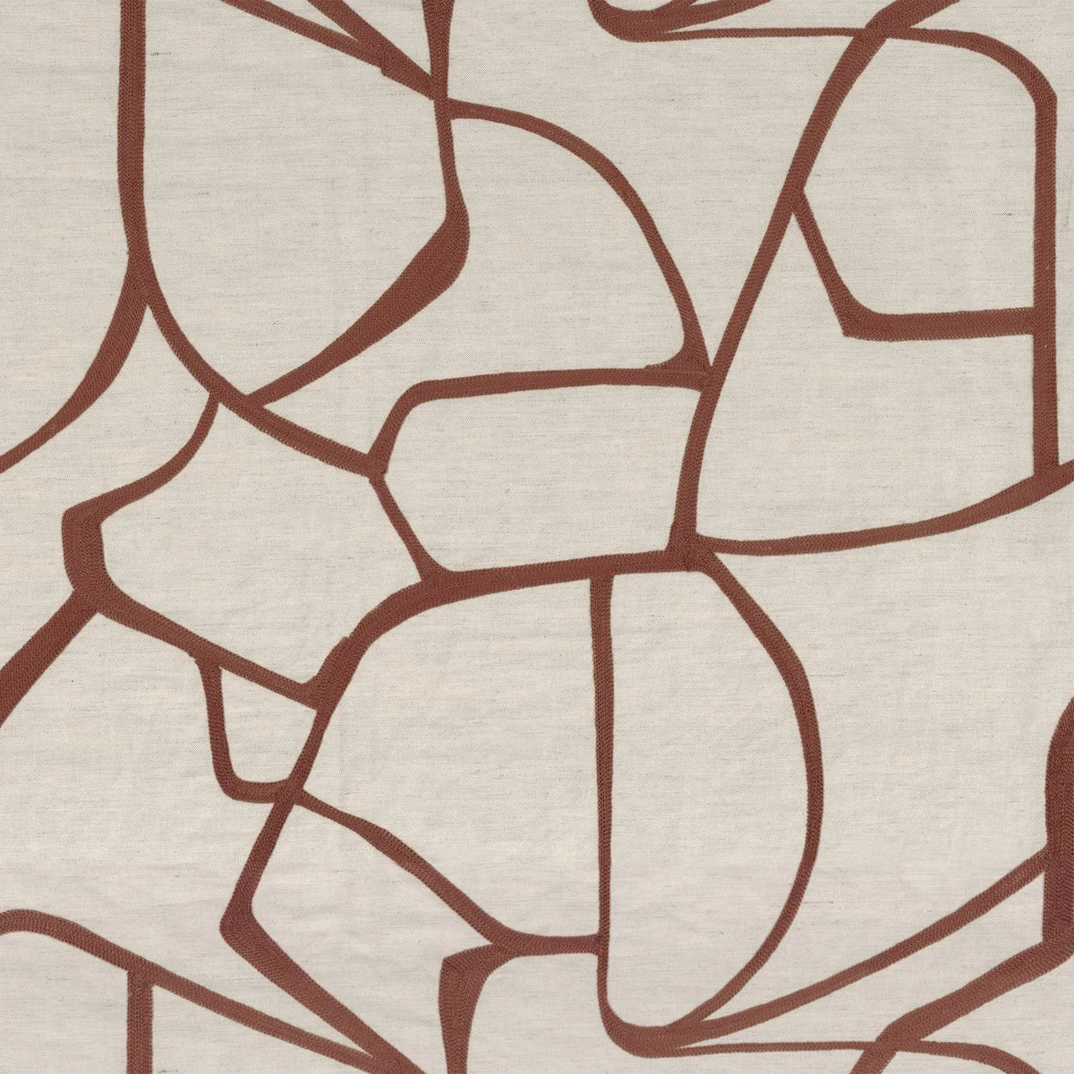 Casamance Lacis fabric — Acajou