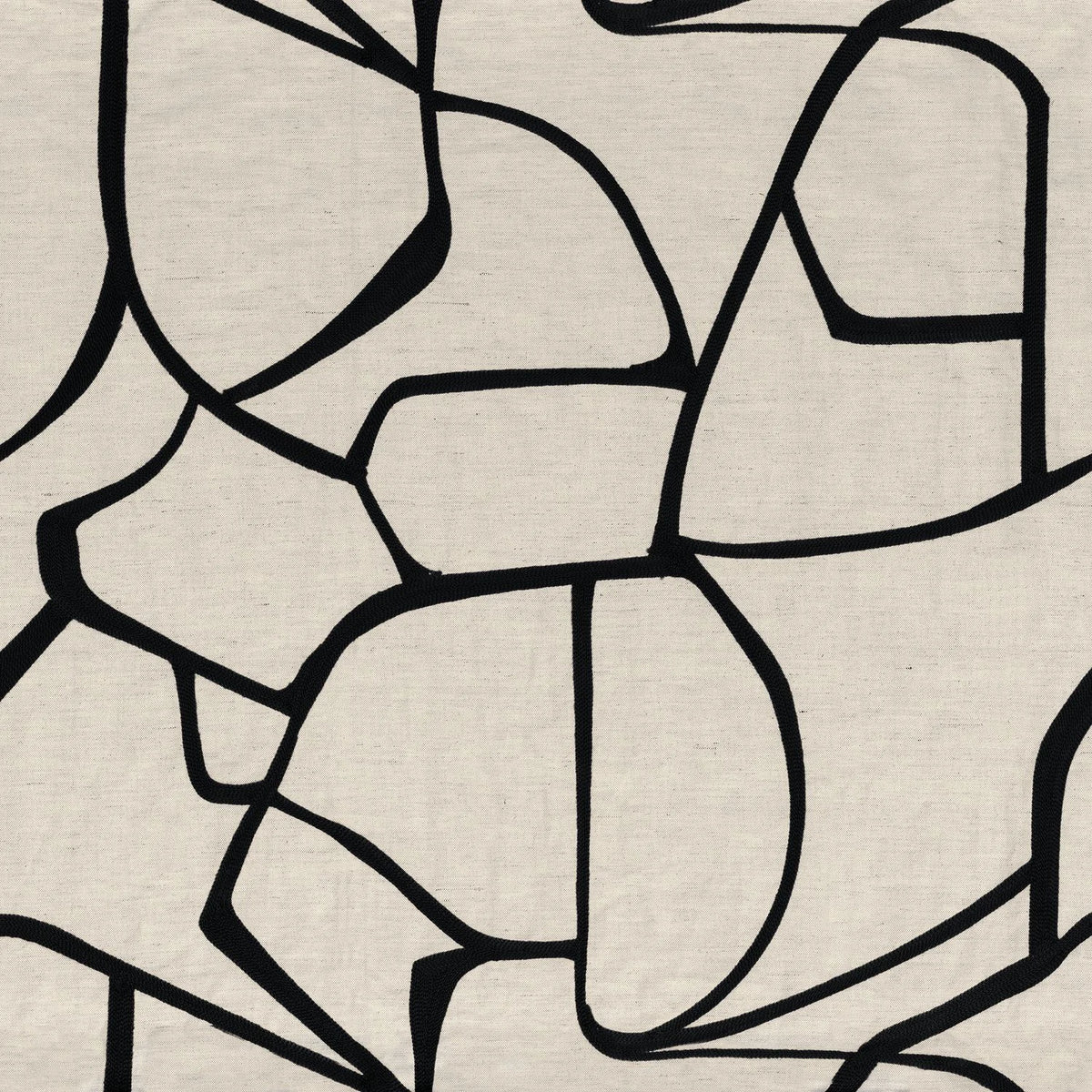 Casamance Lacis fabric — Noir