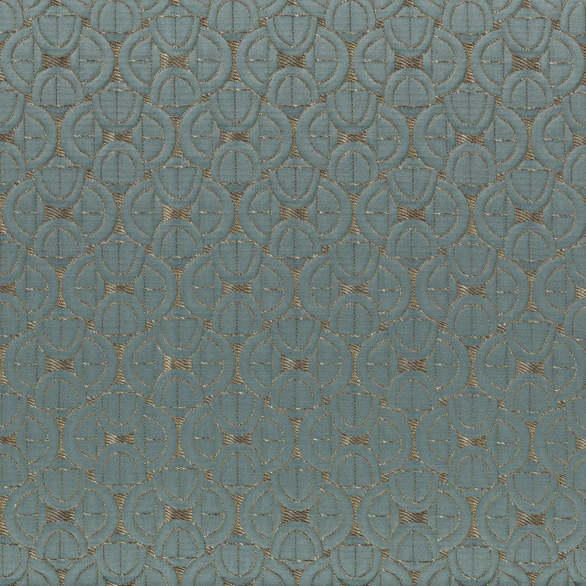 Casamance Serlio fabric — Bleu Nordique