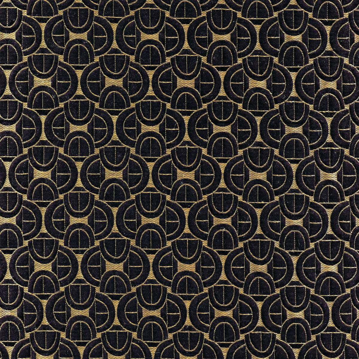 Casamance Serlio fabric — Noir