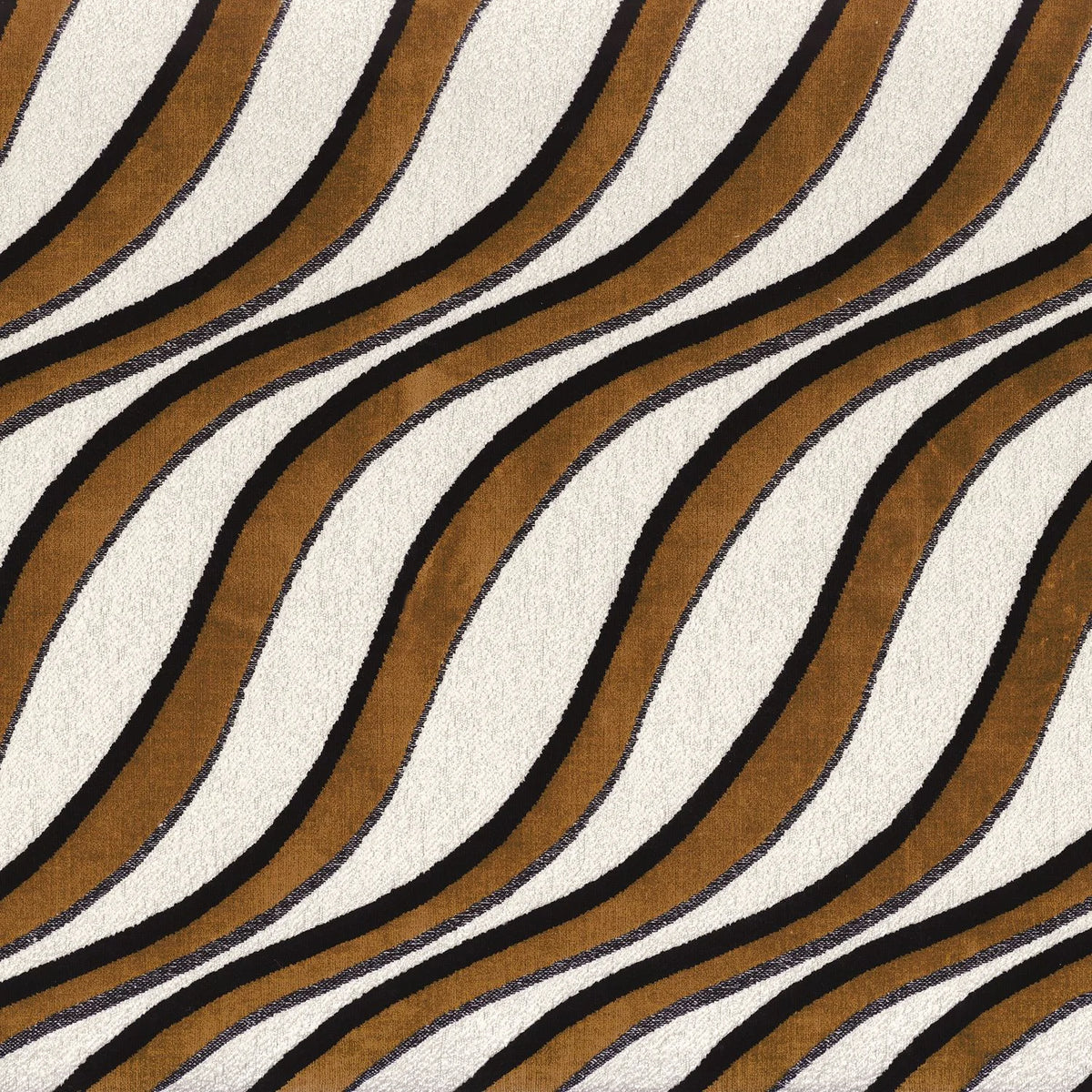 Casamance Moretta fabric — Marron