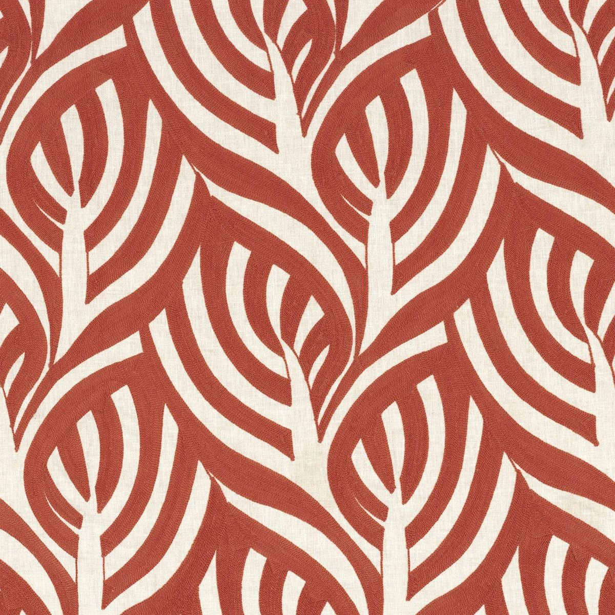 Casamance Catalpa fabric — Rouge