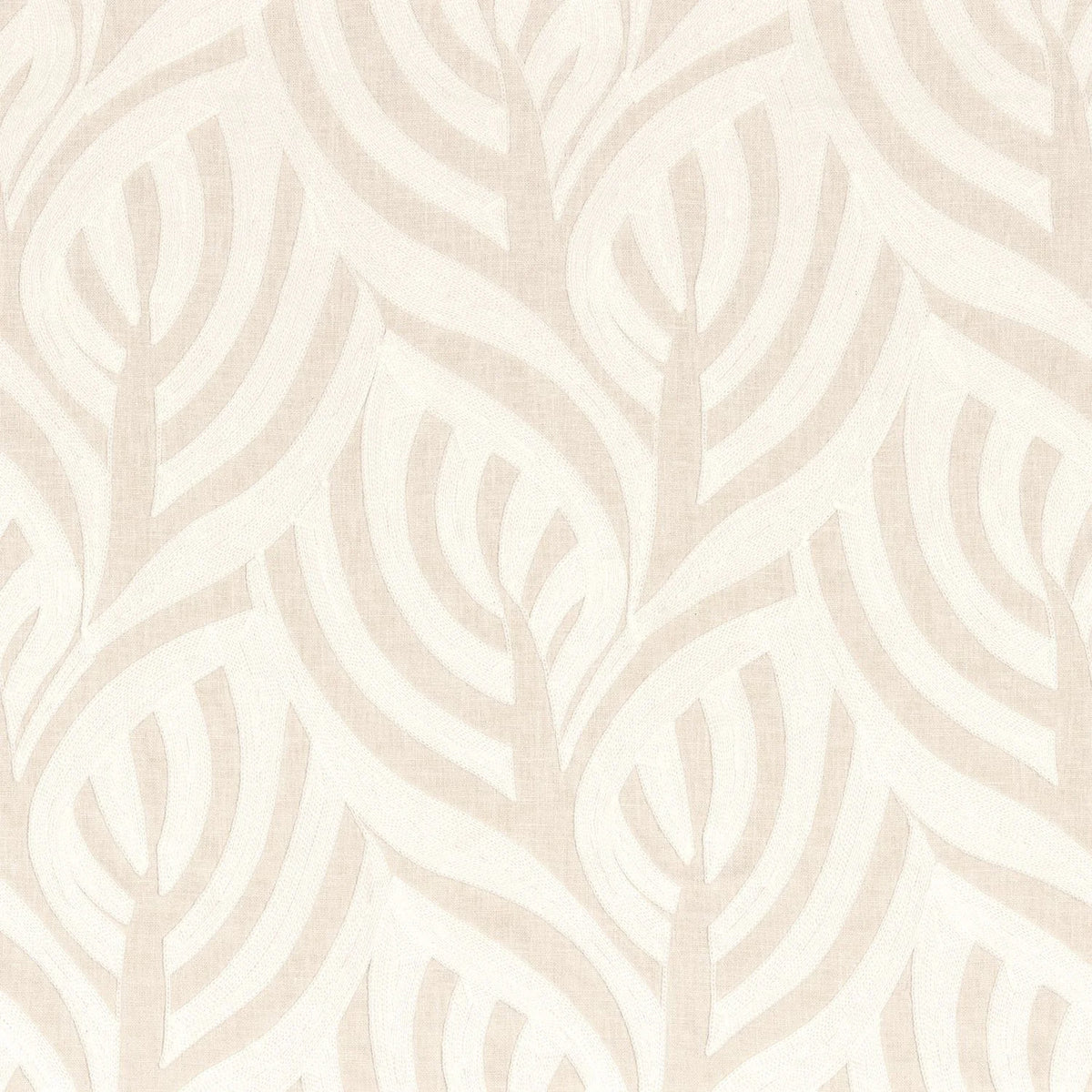 Casamance Catalpa fabric — Blanc