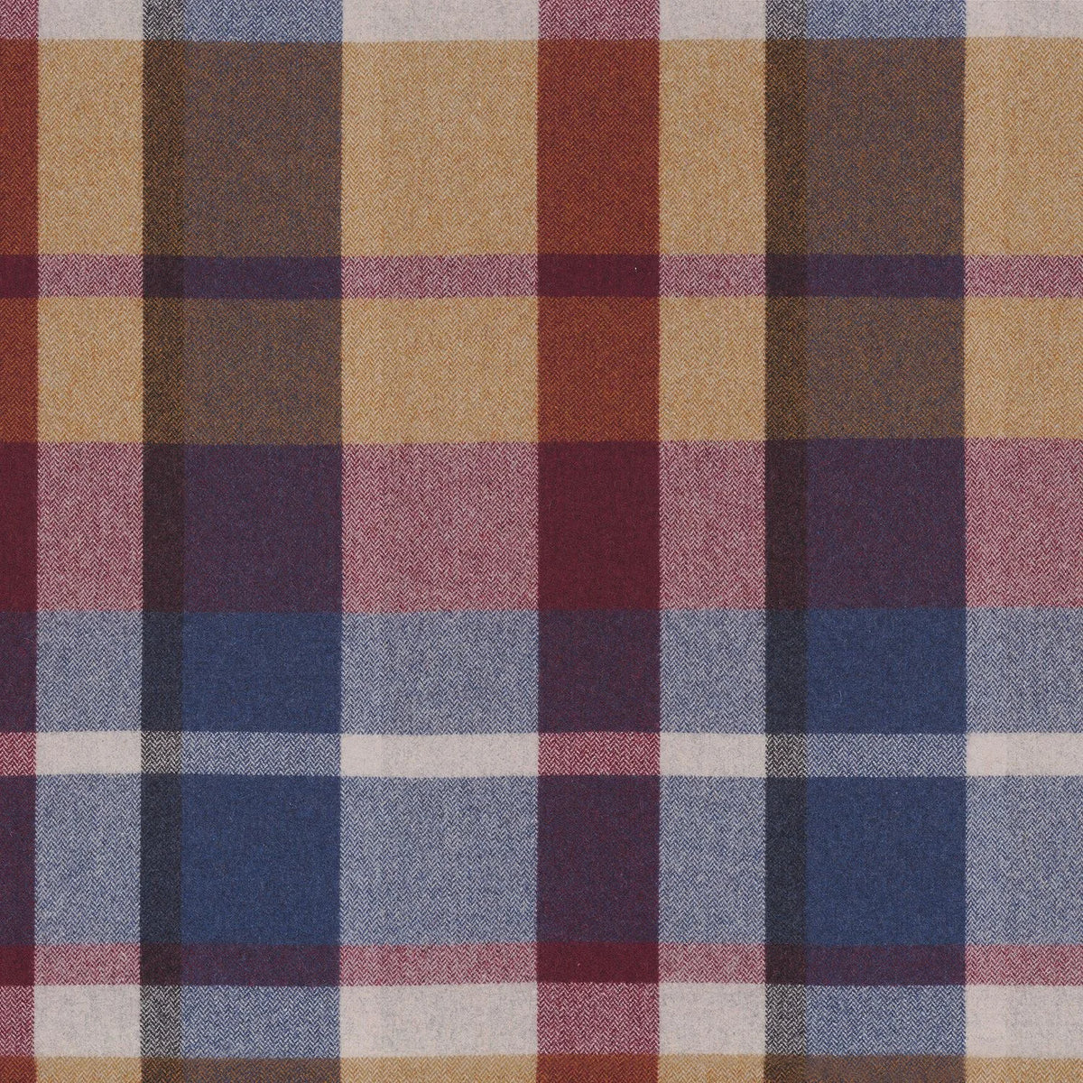 Casamance Vanoise fabric — Pourpre Bleu Azurite