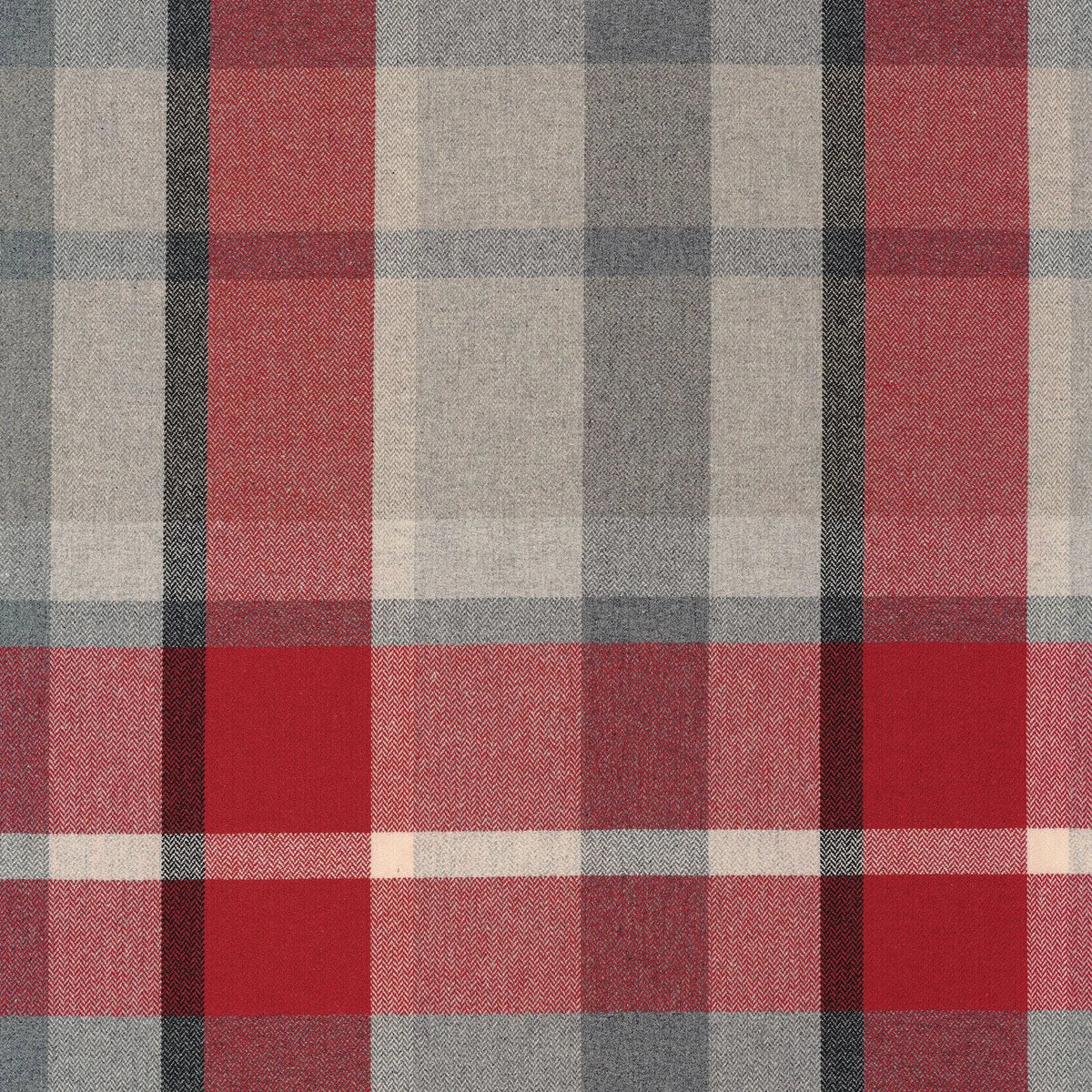 Casamance Vanoise fabric — Rouge Carmin