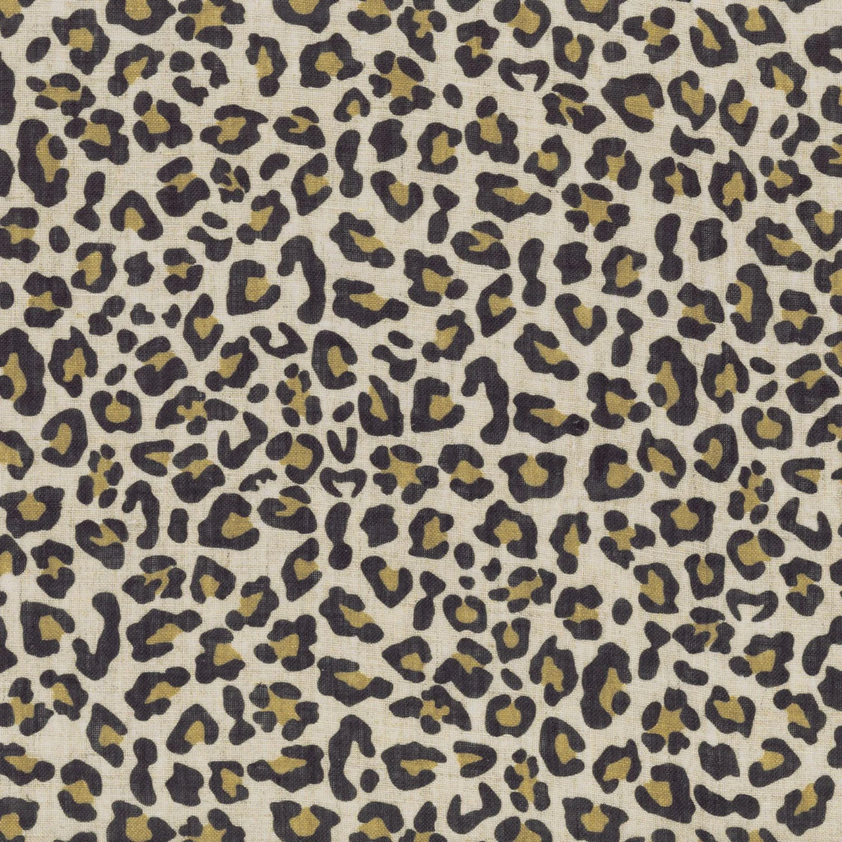 Casamance Léo fabric — Naturel Noir