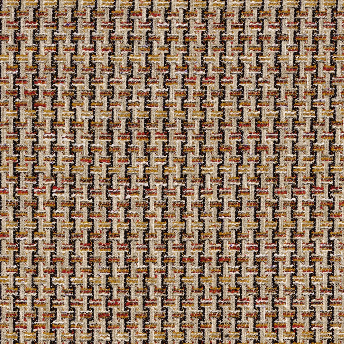 Casamance Effigie fabric — Multico Ocre / Orange