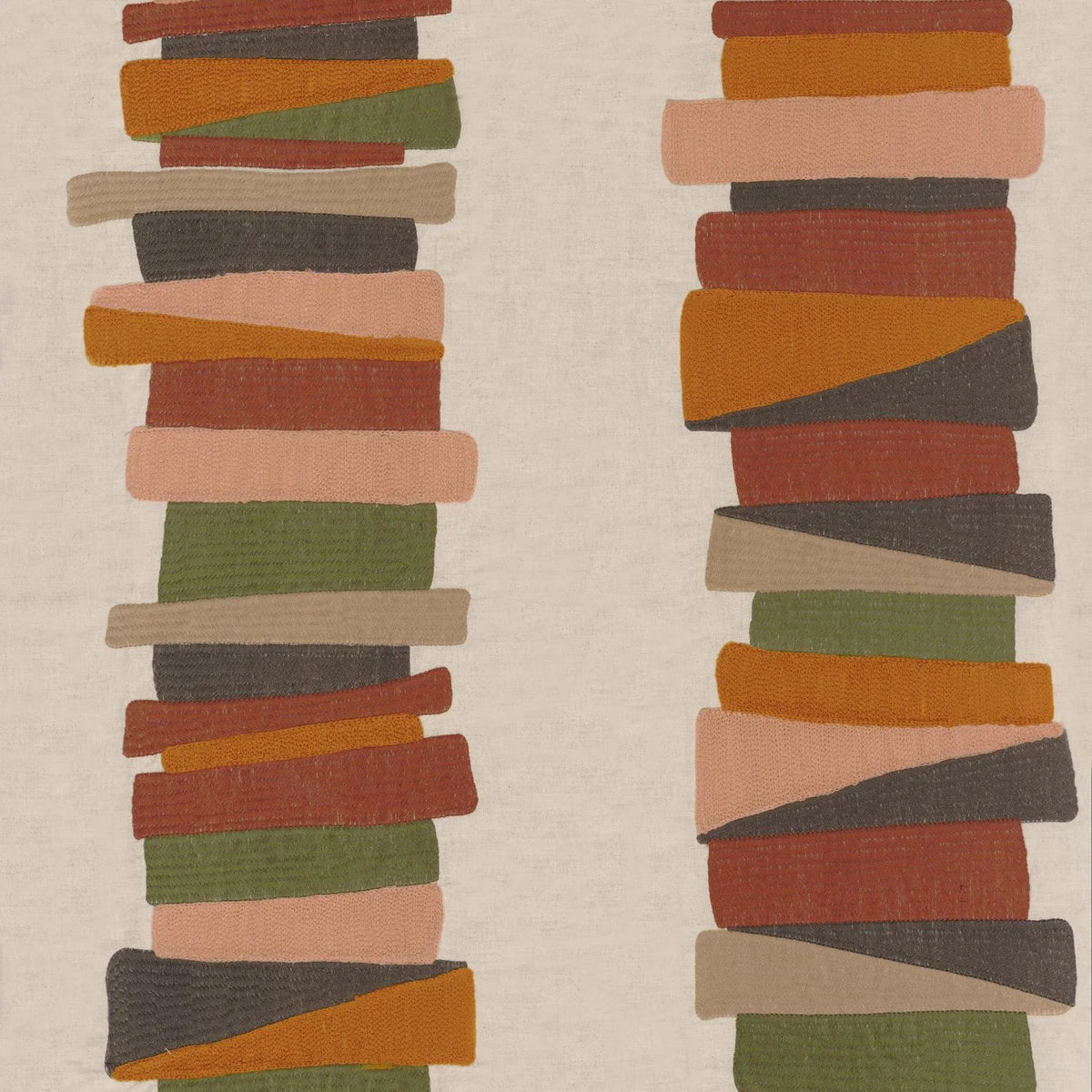 Casamance Valvidia fabric — Ocre / Kaki