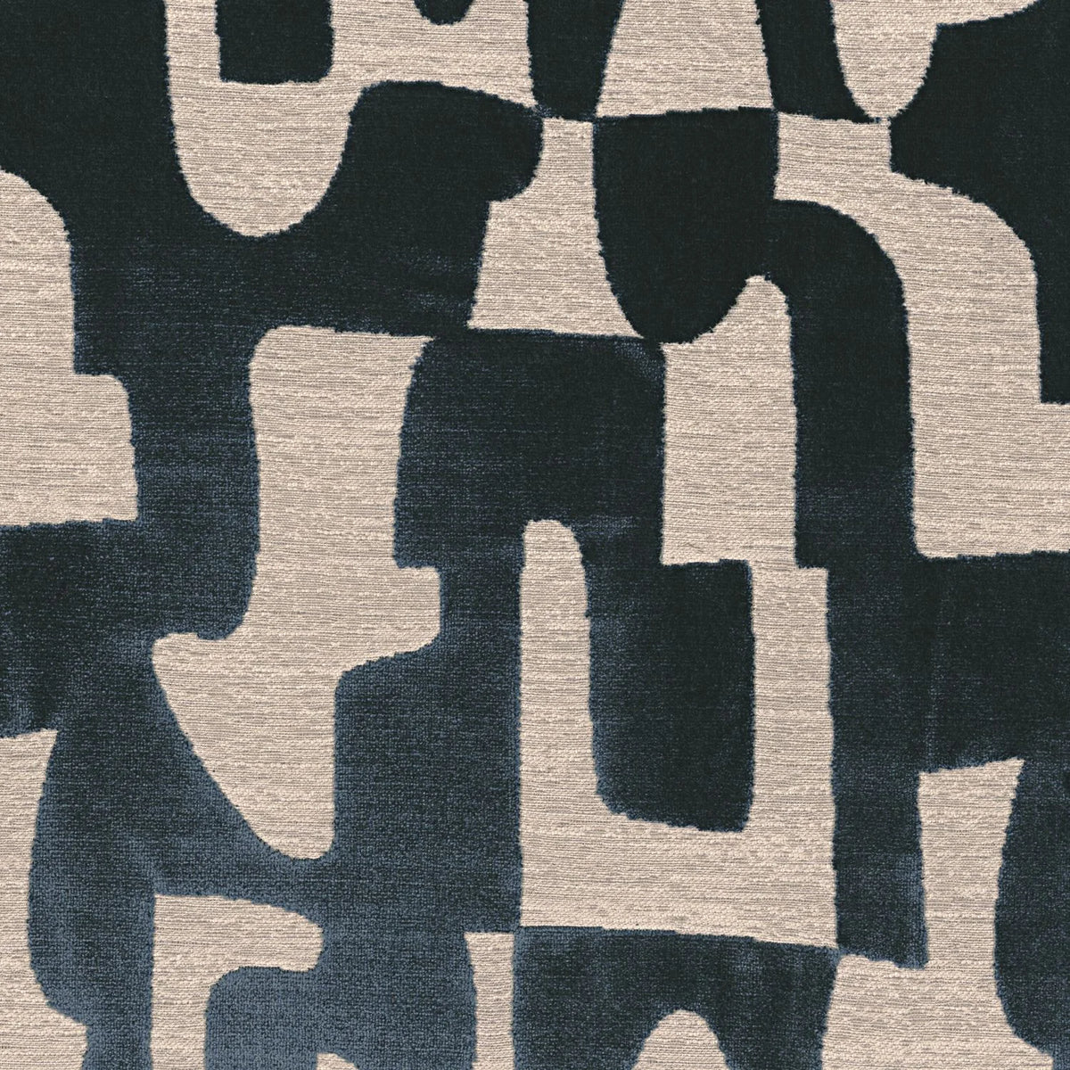 Casamance Melodie fabric — Petrole