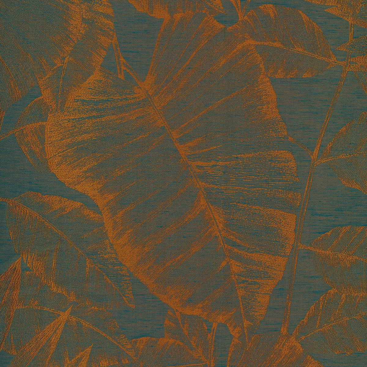 Casamance Canna fabric — Bleu Orage