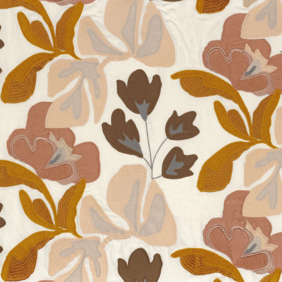 Casamance Ayana fabric — Nude Ocre