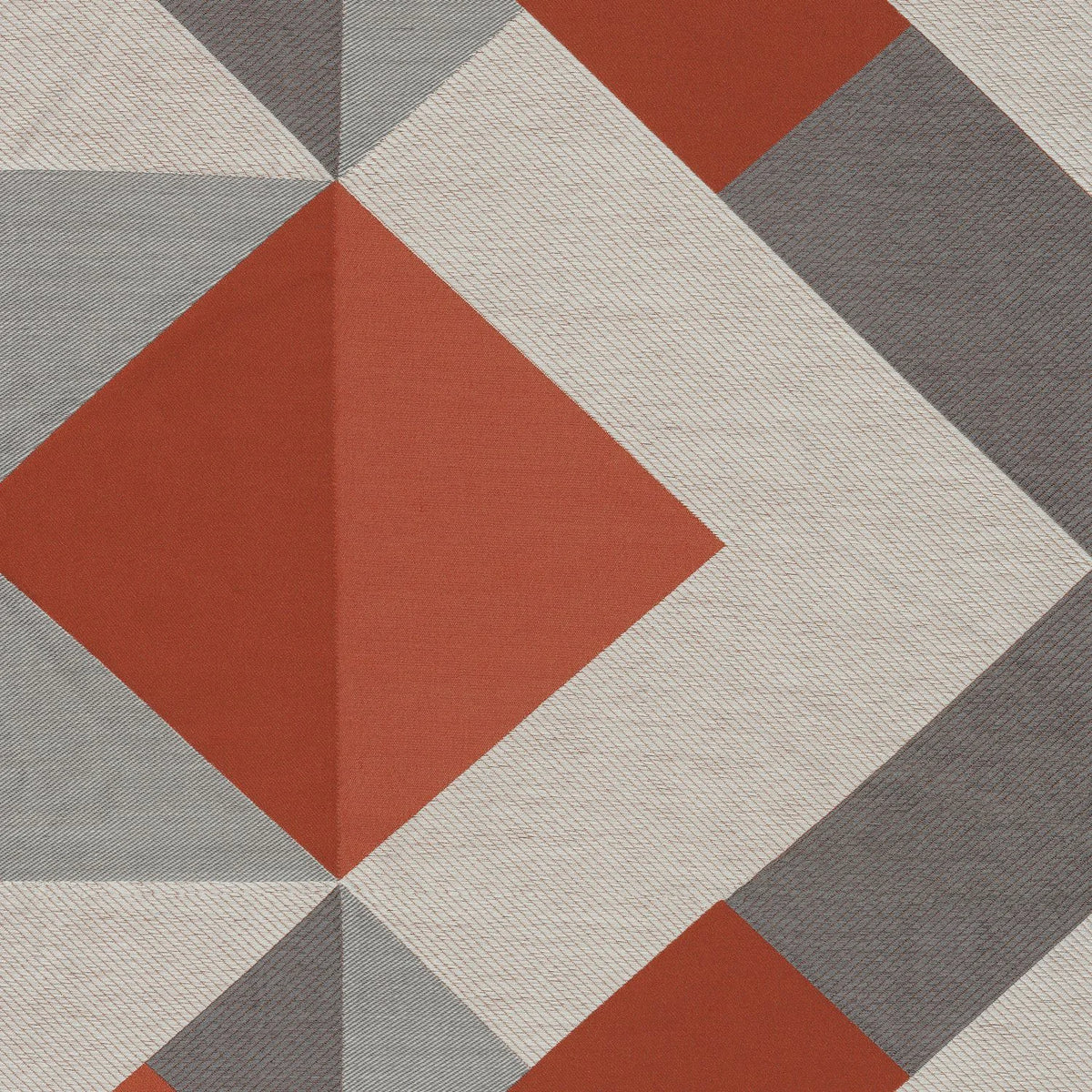 Casamance Trapeze fabric — Orange Brulee