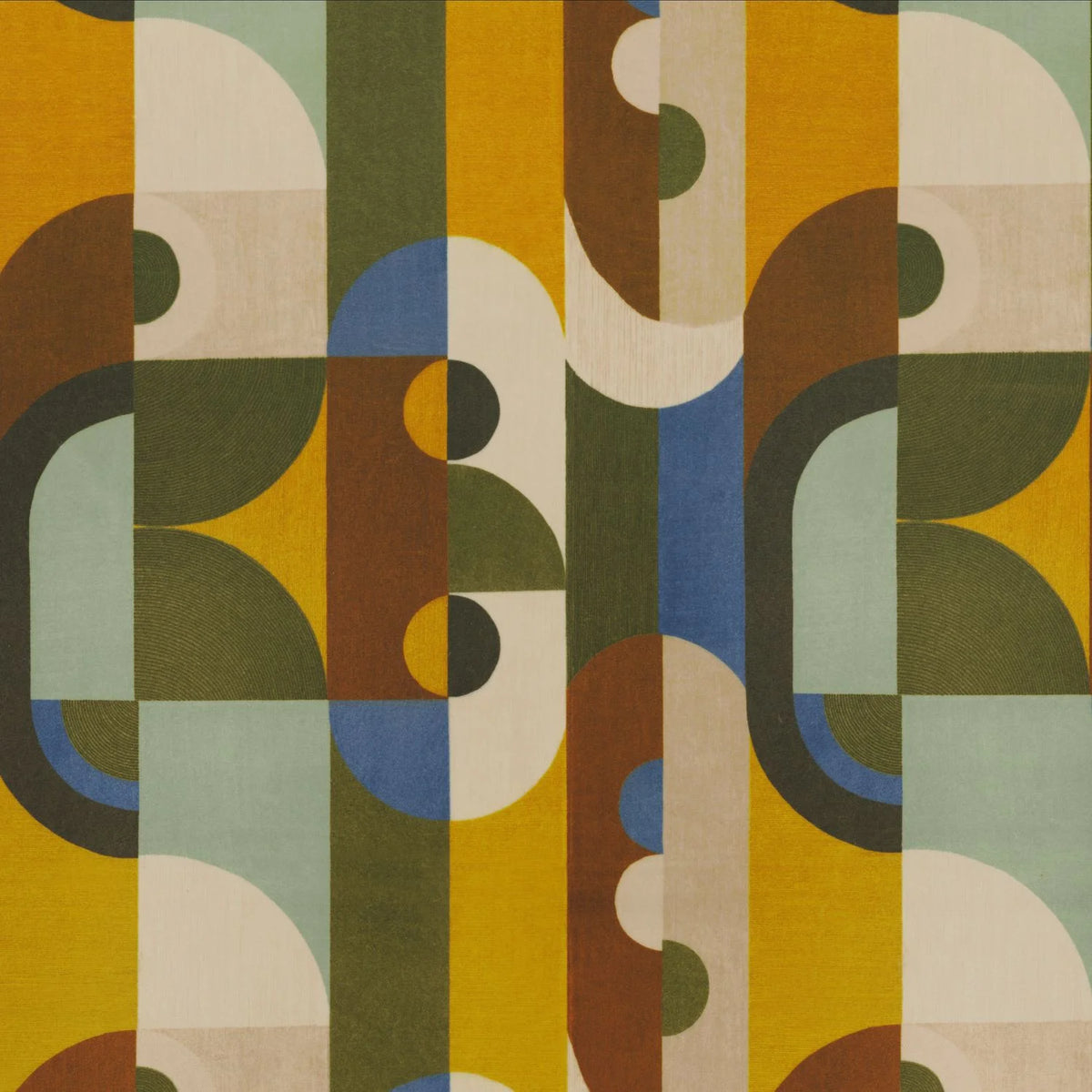 Casamance Reciproque fabric — Multico Olive
