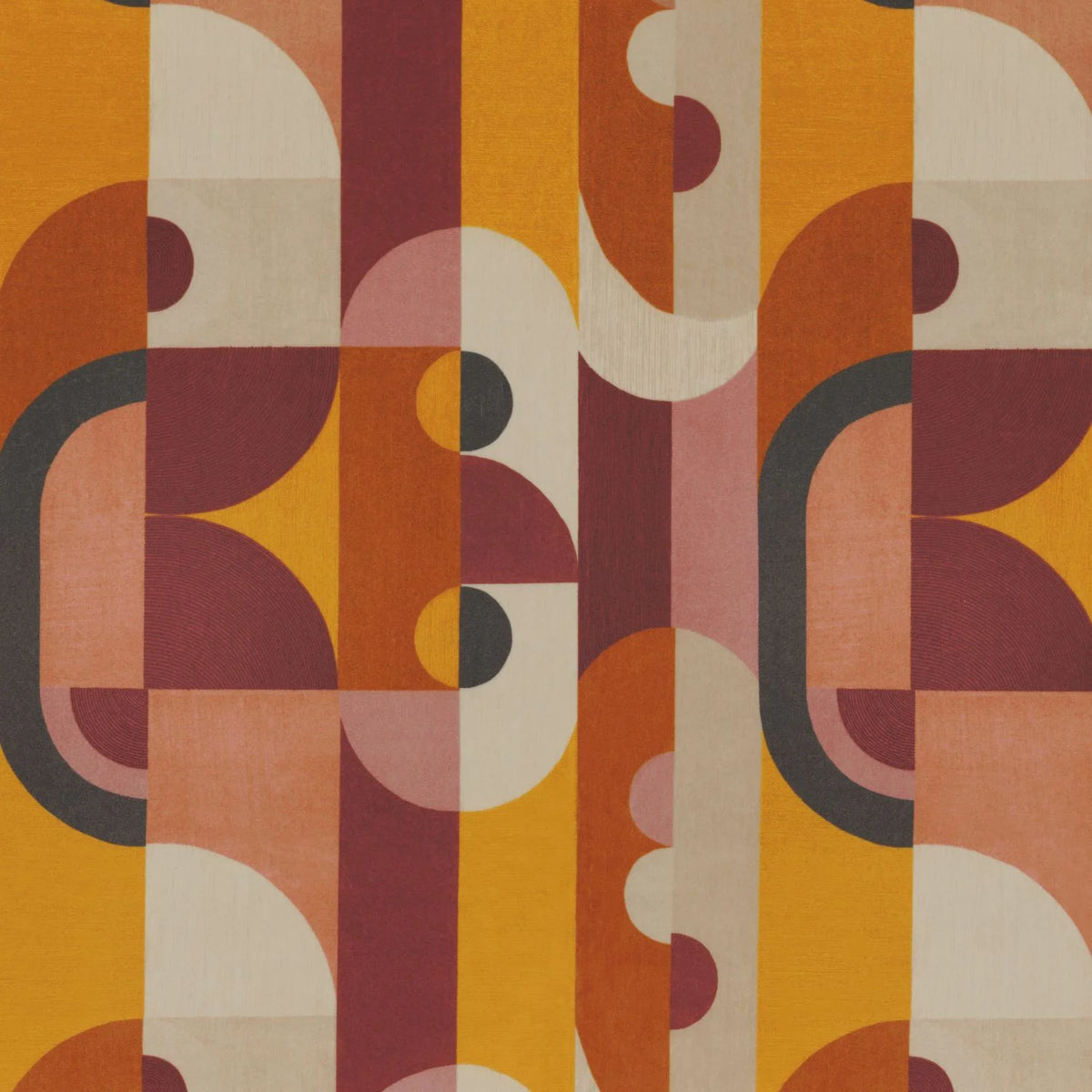 Casamance Reciproque fabric — Multico Terre De Sienne