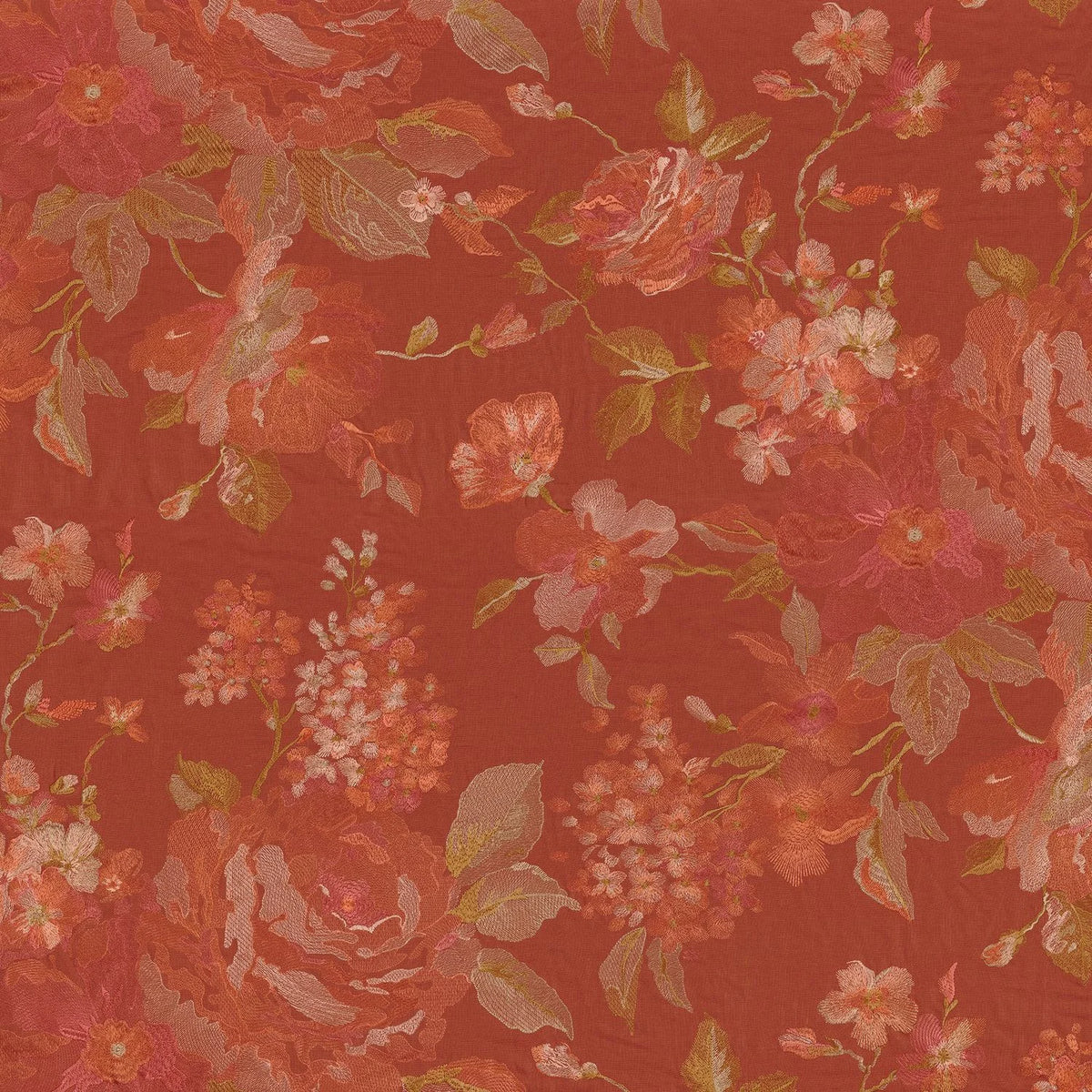 Casamance Marlowe fabric — Orange