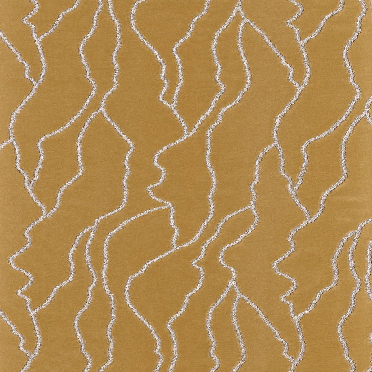 Casamance Delinea fabric — Jaune Or