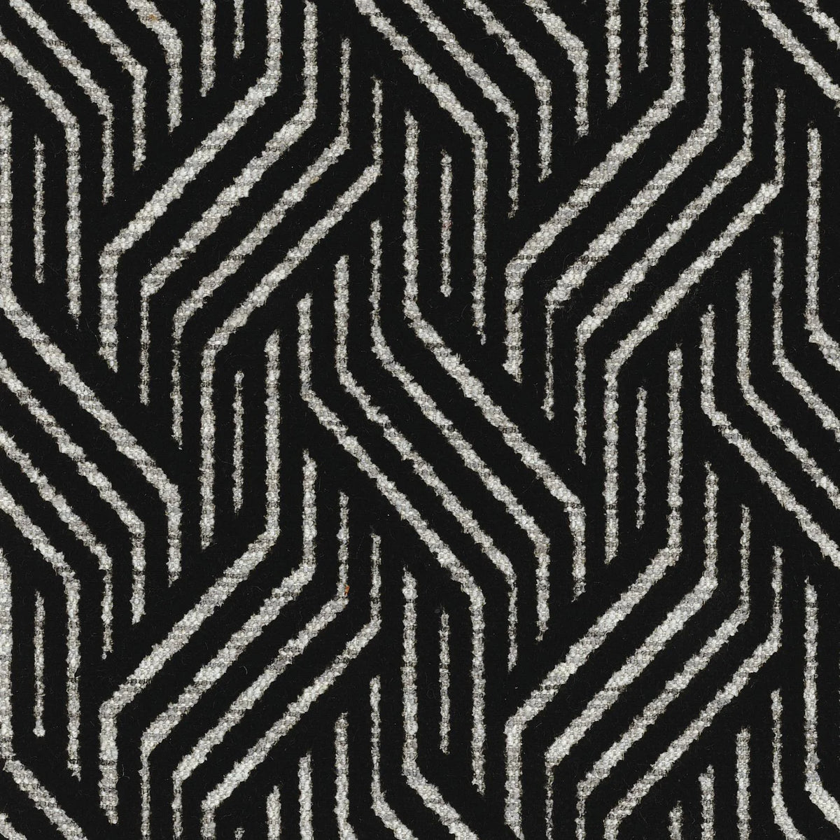 Casamance Palisse fabric — Noir De Lune