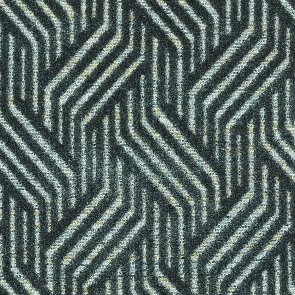 Casamance Palisse fabric — Vert Anglais