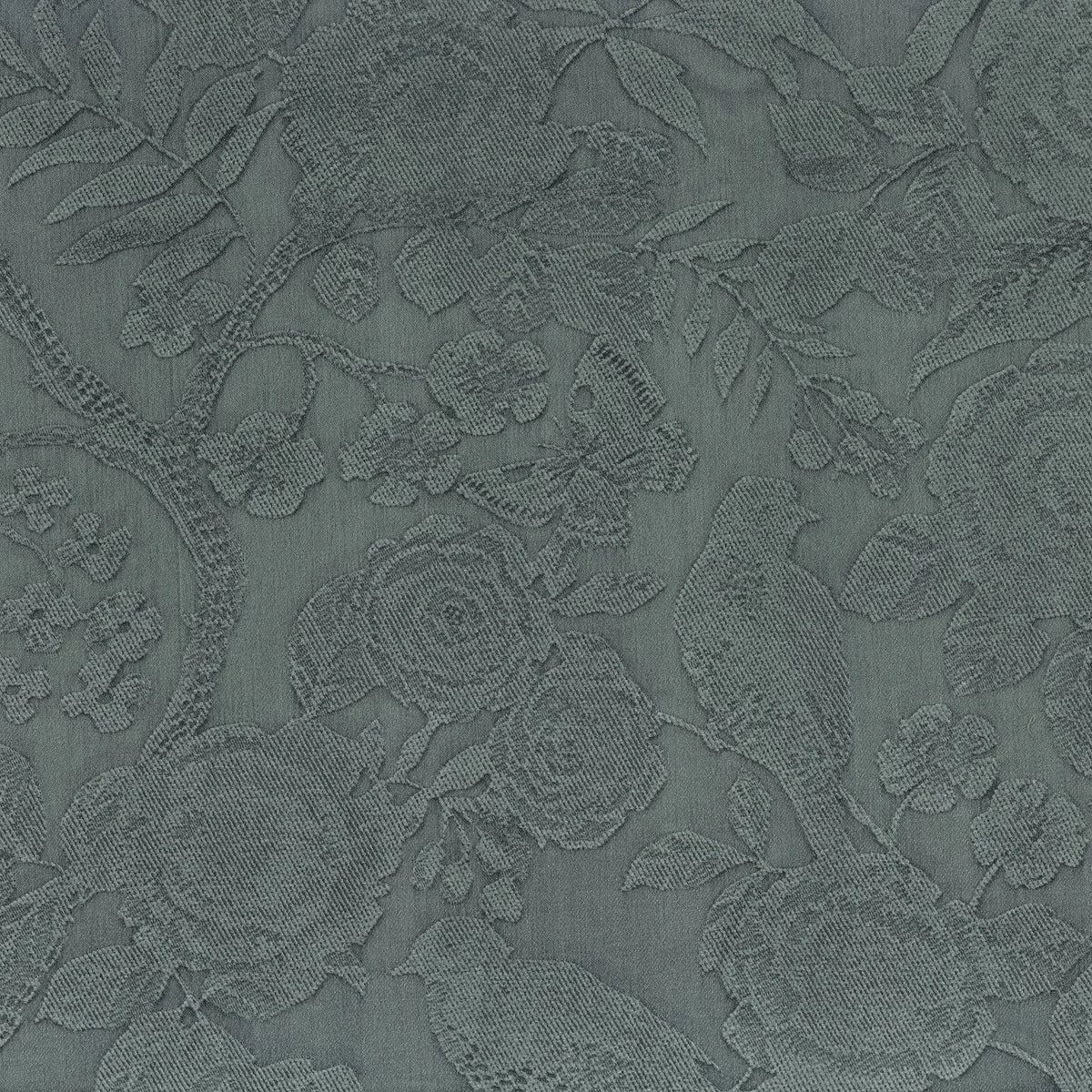Casamance Songbird fabric — Vert De Gris