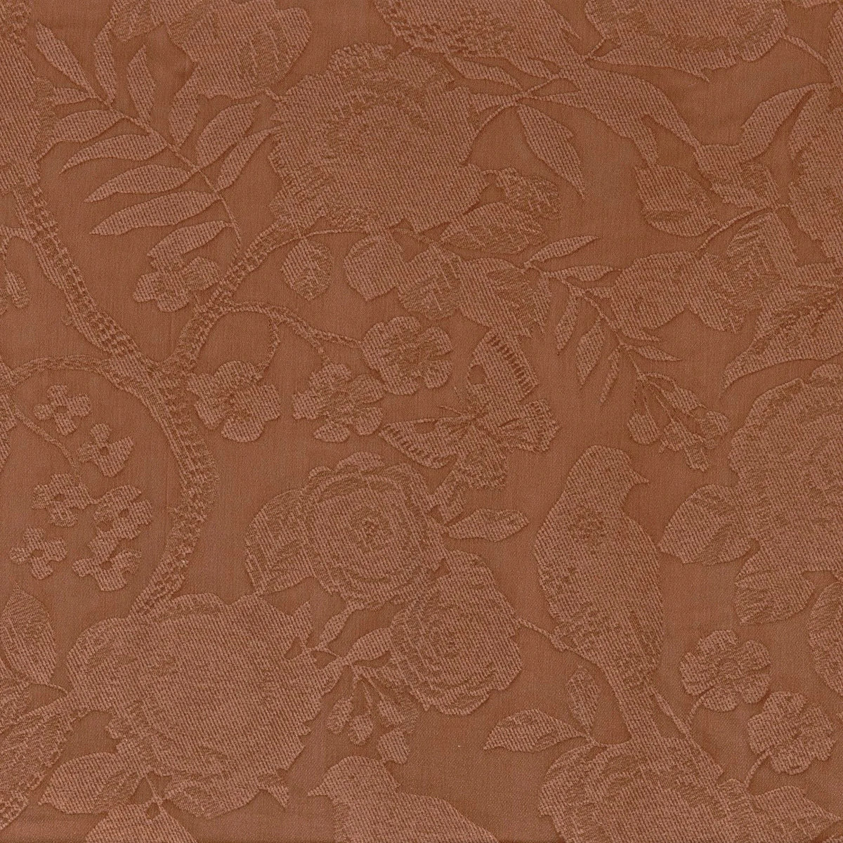 Casamance Songbird fabric — Orange Poudree