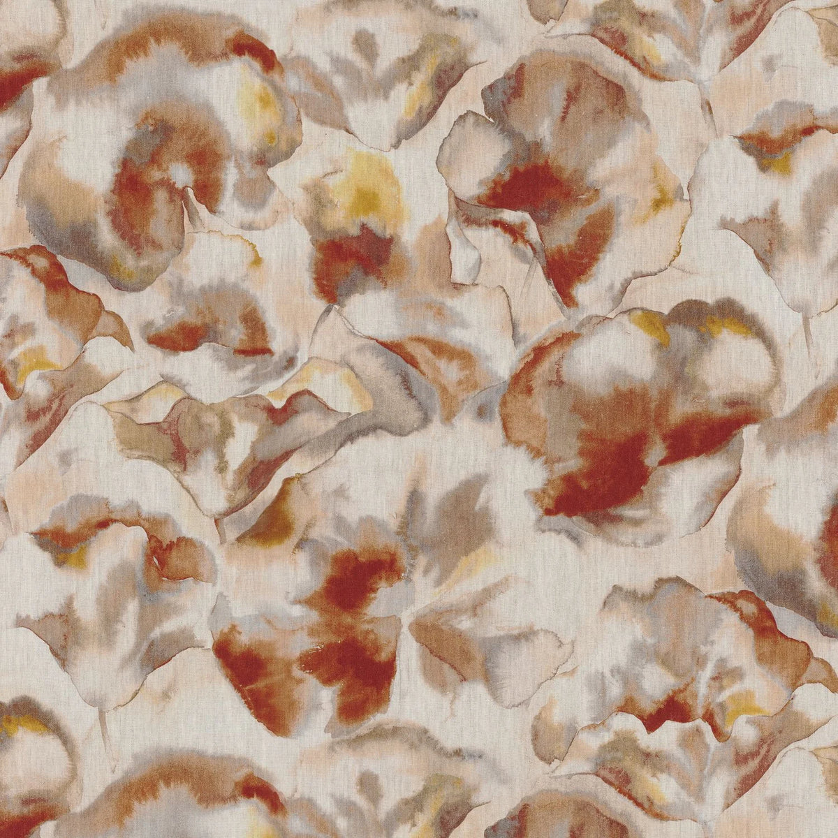 Casamance Melumbo fabric — Orange Brulee