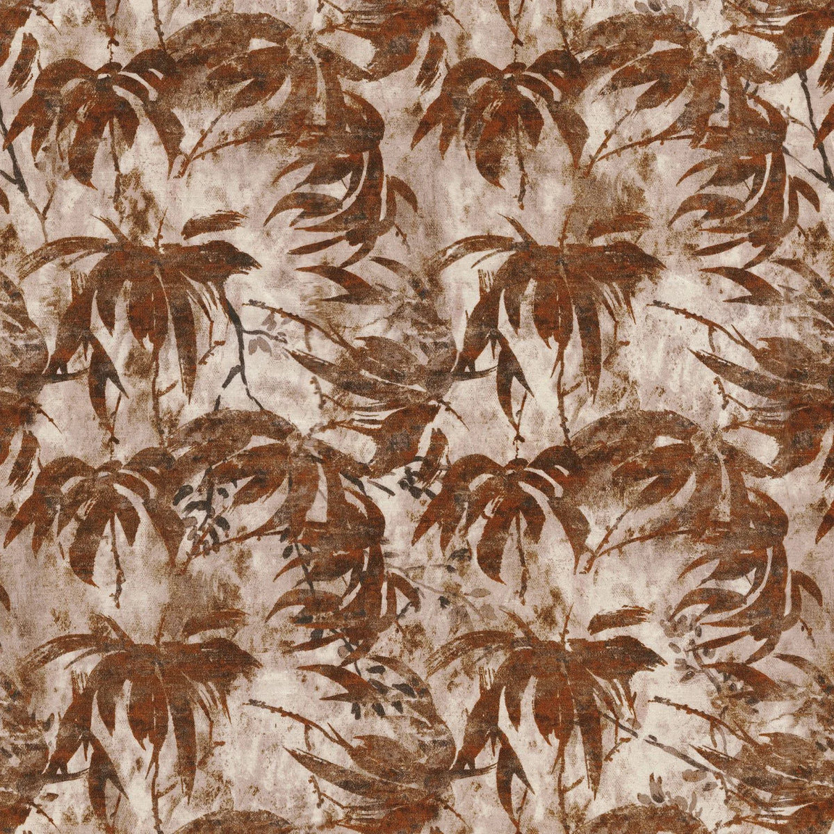 Casamance Papyrus fabric — Orange Brulee