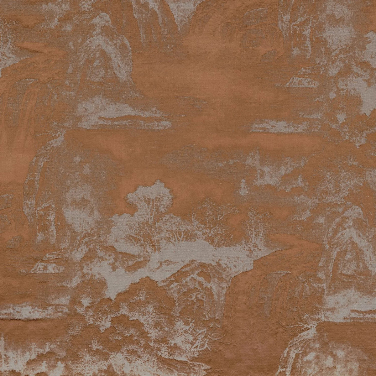 Casamance Eau Vive fabric — Orange Poudre