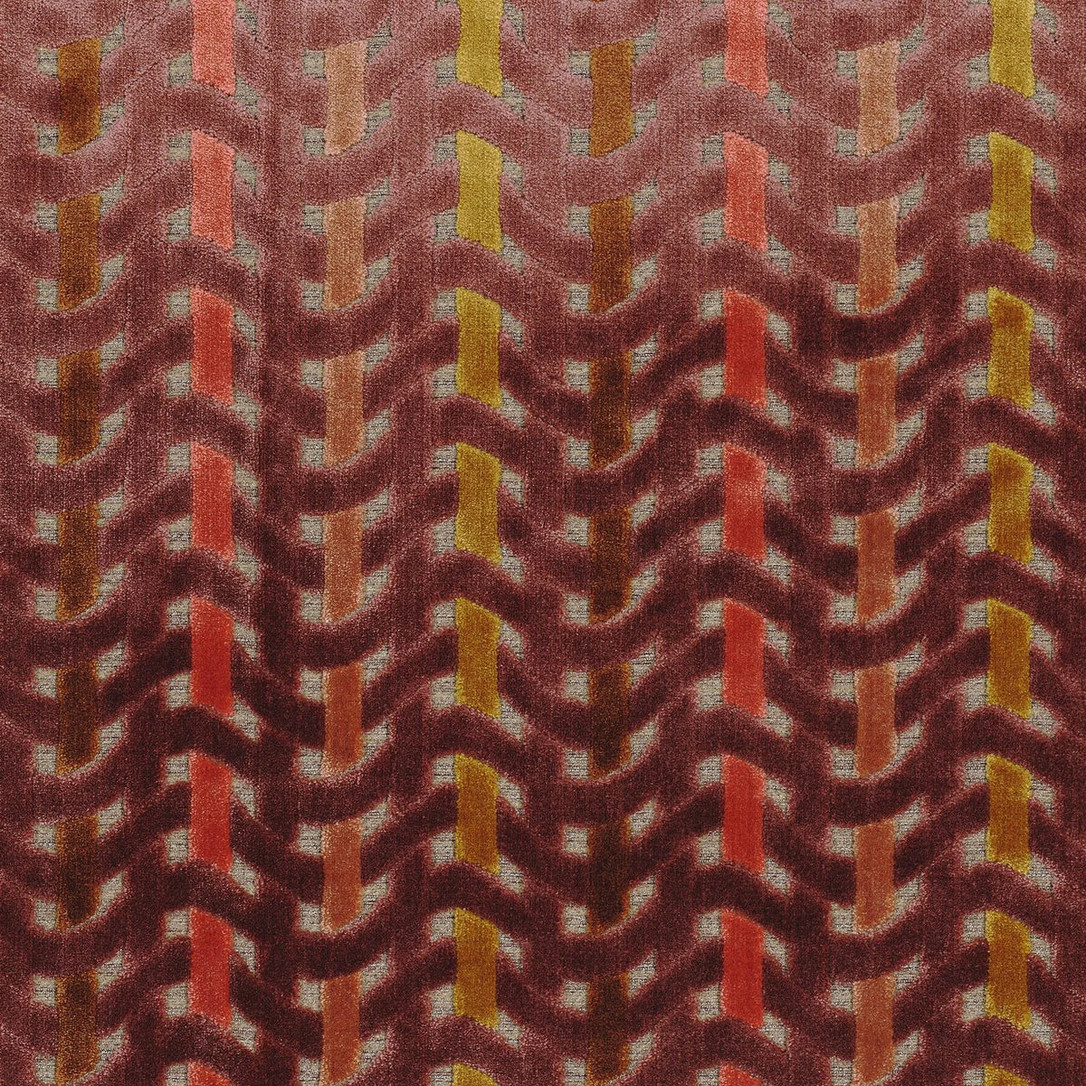 Casamance Kappa fabric — Bois De Rose