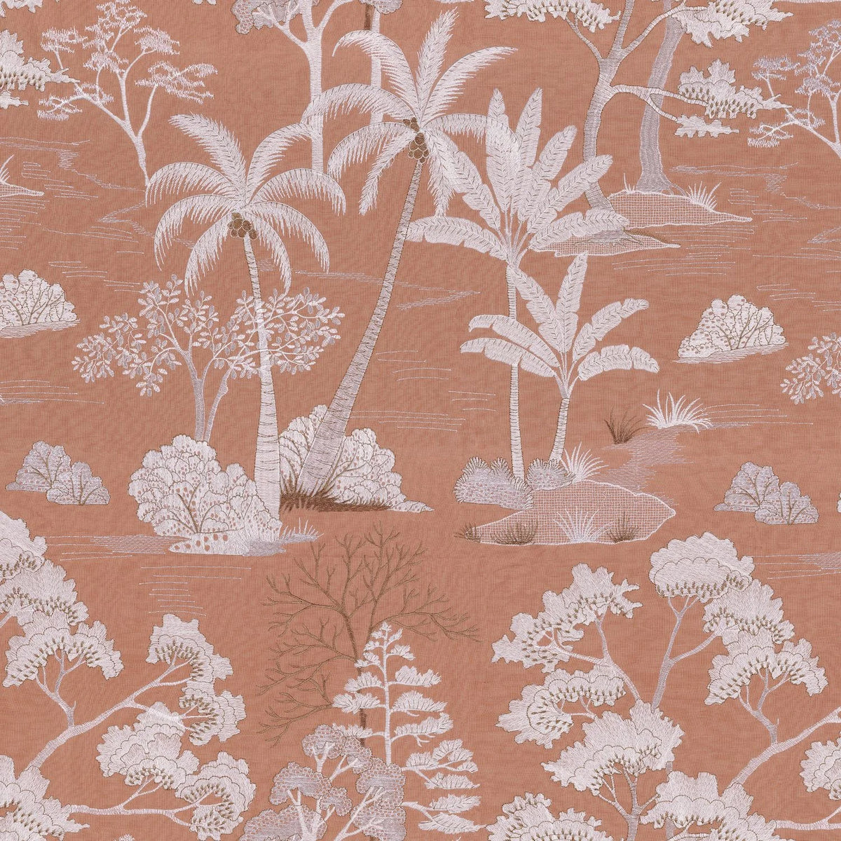 Casamance Larimar fabric — Vieux Rose