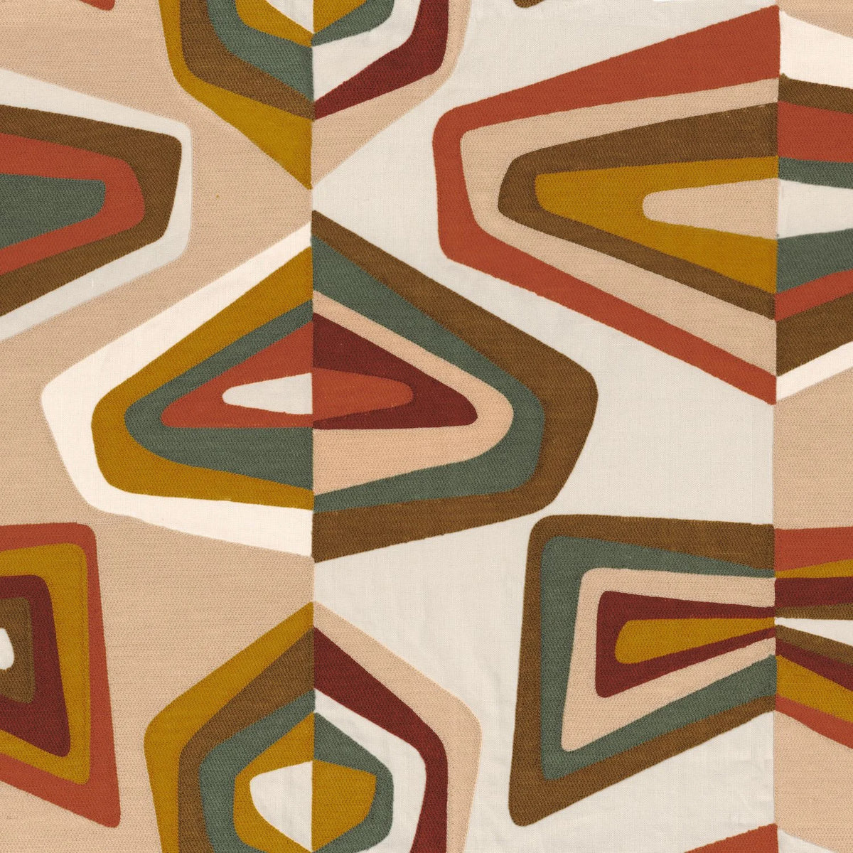 Casamance West Dream fabric — Orange Brûlé Ocre