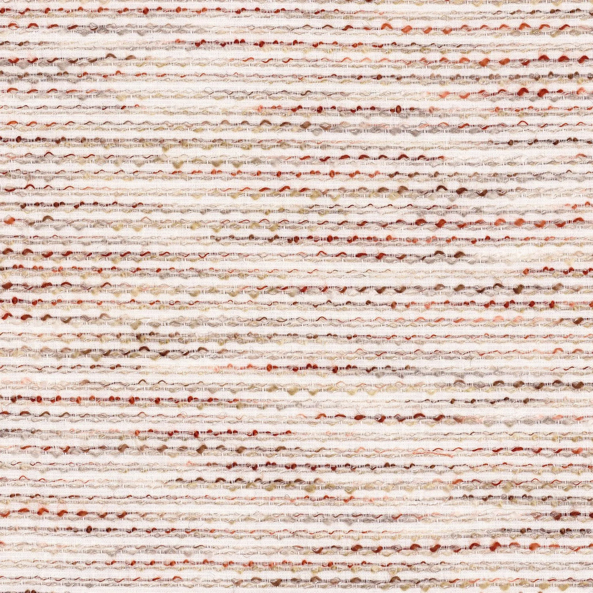 Casamance Komodo fabric — Coquelicot / Blanc Pétale