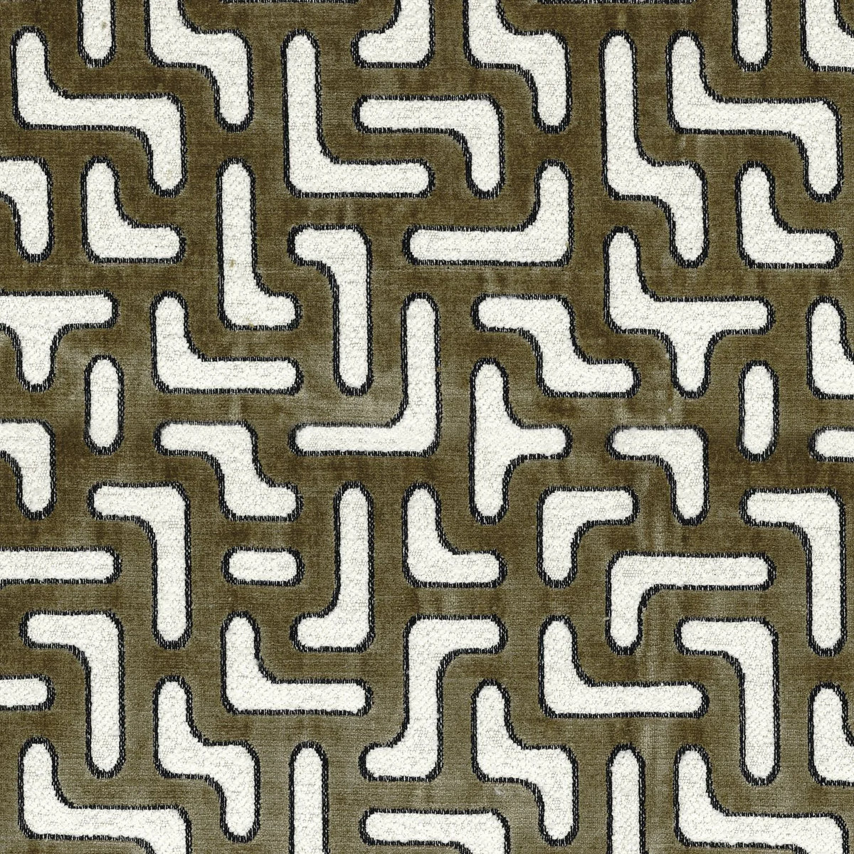 Casamance Bryce fabric — Kaki