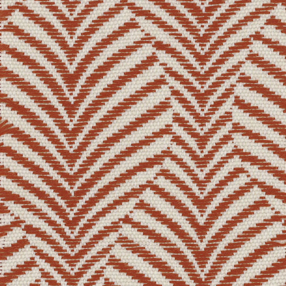 Casamance Caori fabric — Orange Sanguine