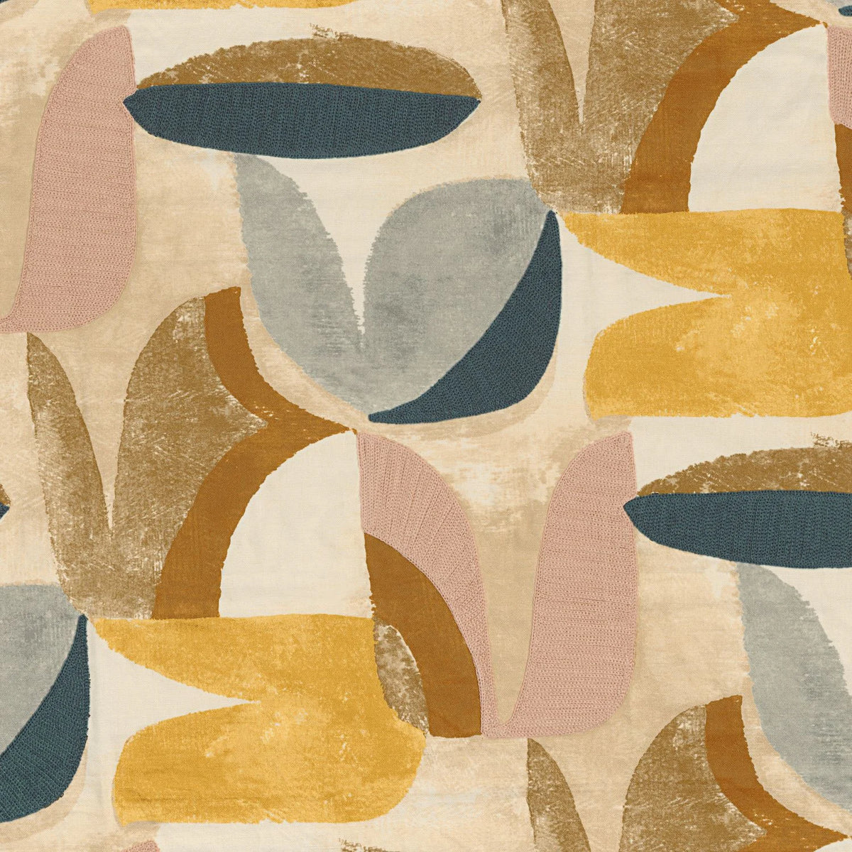 Casamance Lovesong fabric — Orage Rose Poudre