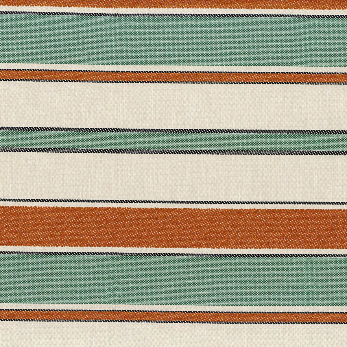 Casamance Sorrente fabric — Emeraude Orange