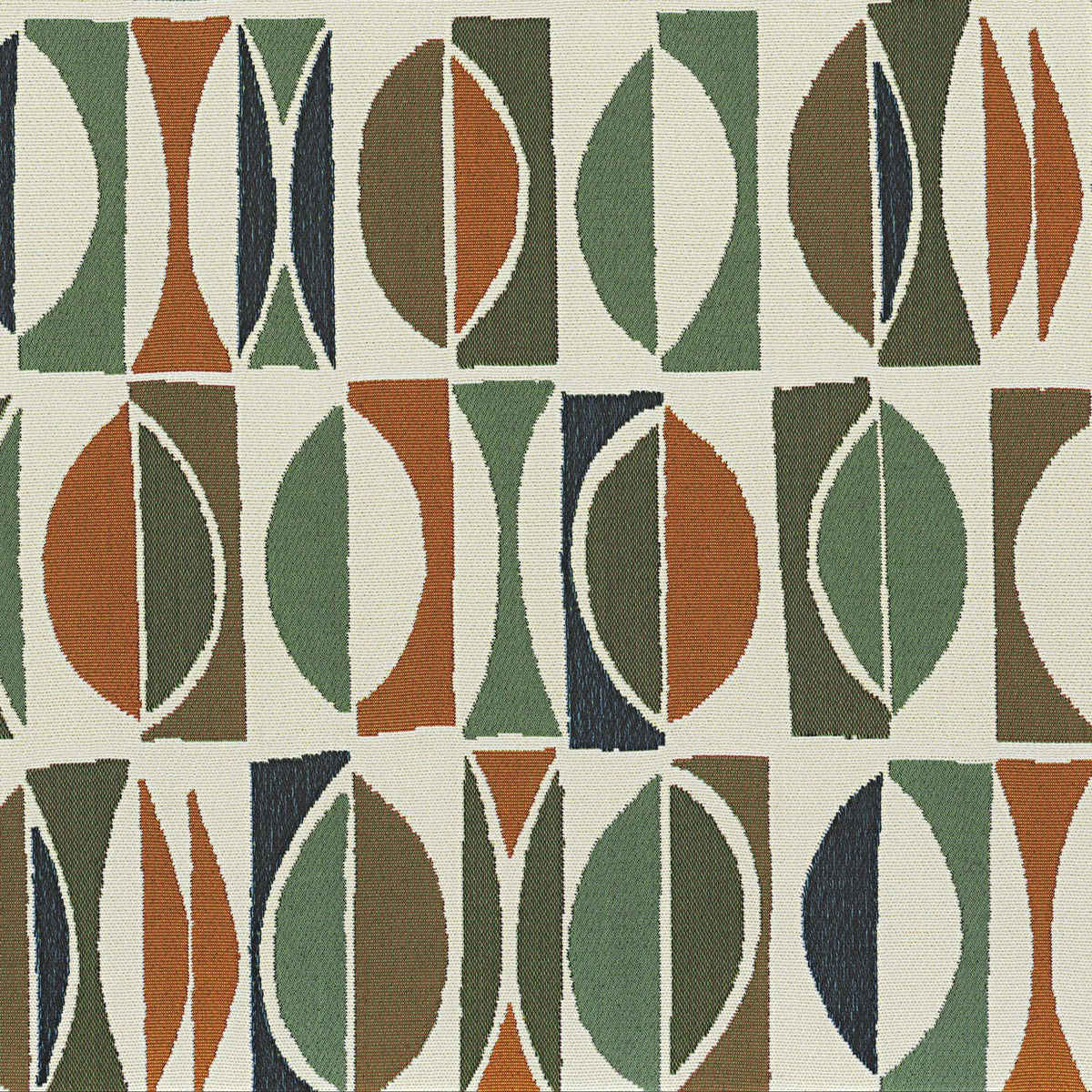 Casamance Amalfi fabric — Vert Orange