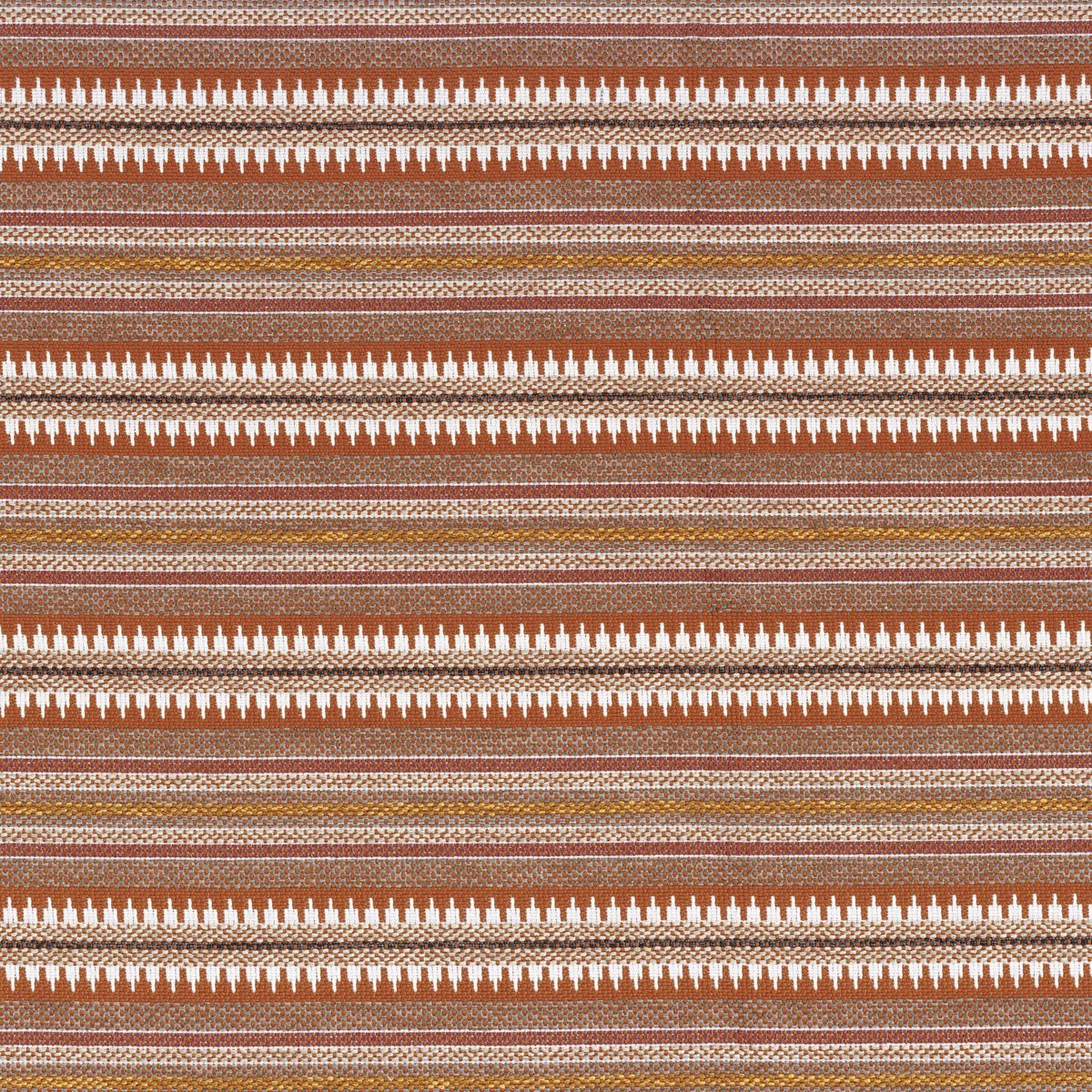 Casamance Serapes fabric — Rouge Terre Taupe