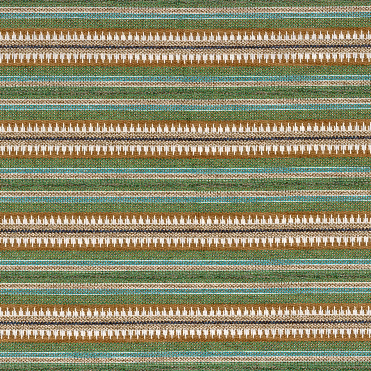 Casamance Serapes fabric — Ocre Vert