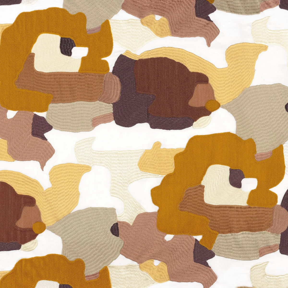 Casamance Parade fabric — Ocre Bois De Rose