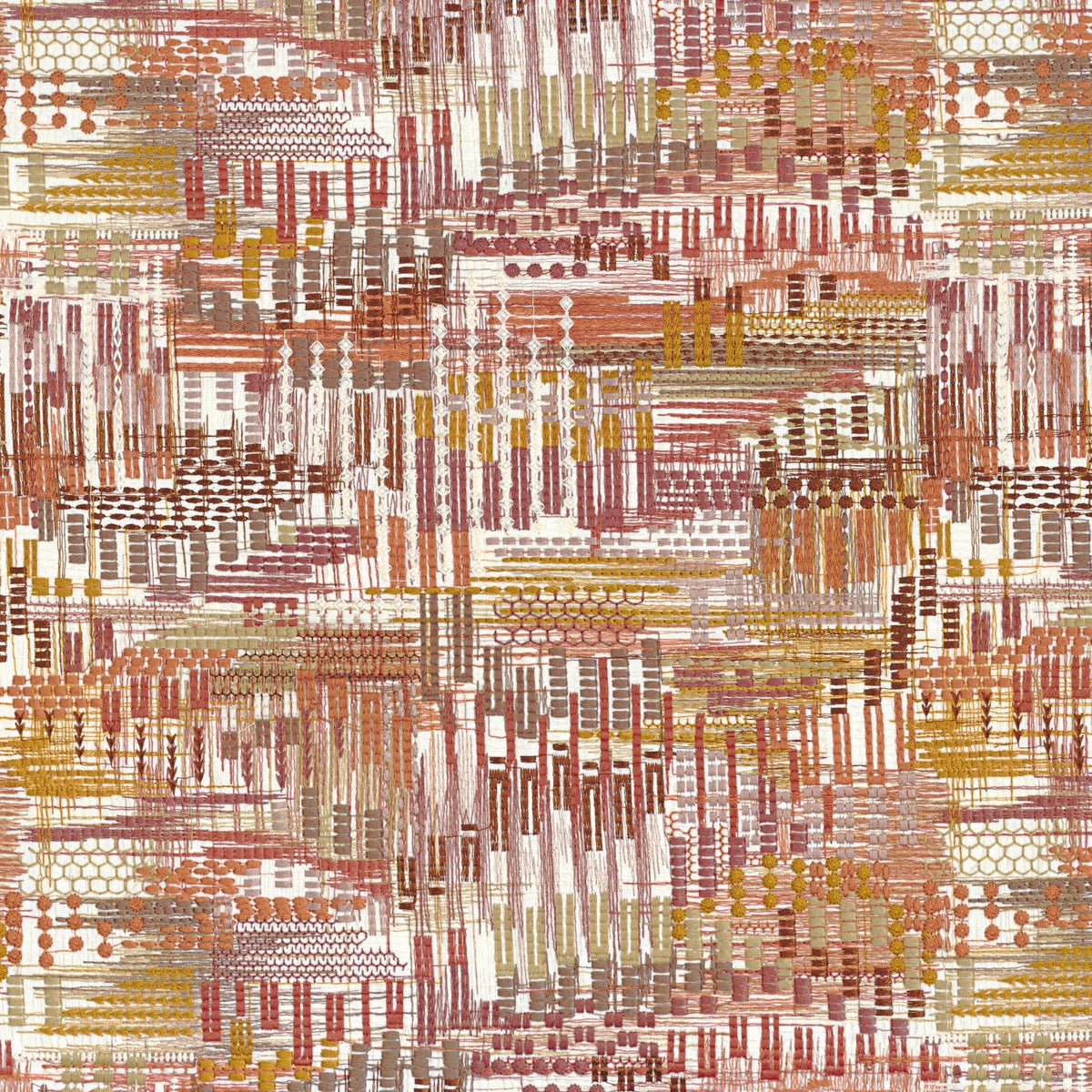 Casamance Point De Vue fabric — Blush Ocre
